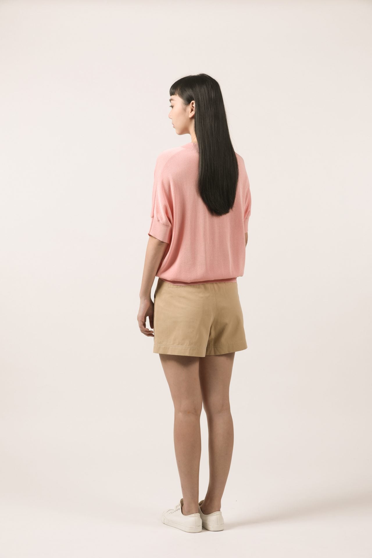 Knitted Dolman Sleeves Top