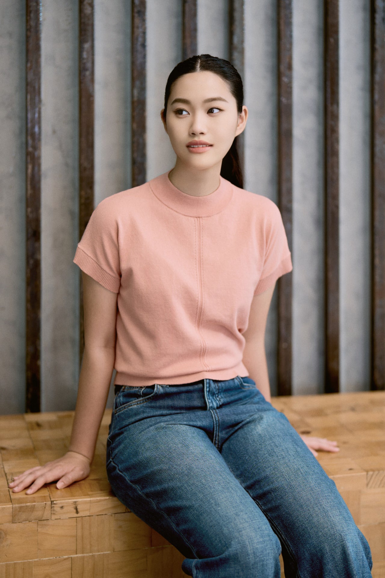 Knitted Cap Sleeve Top - Blush