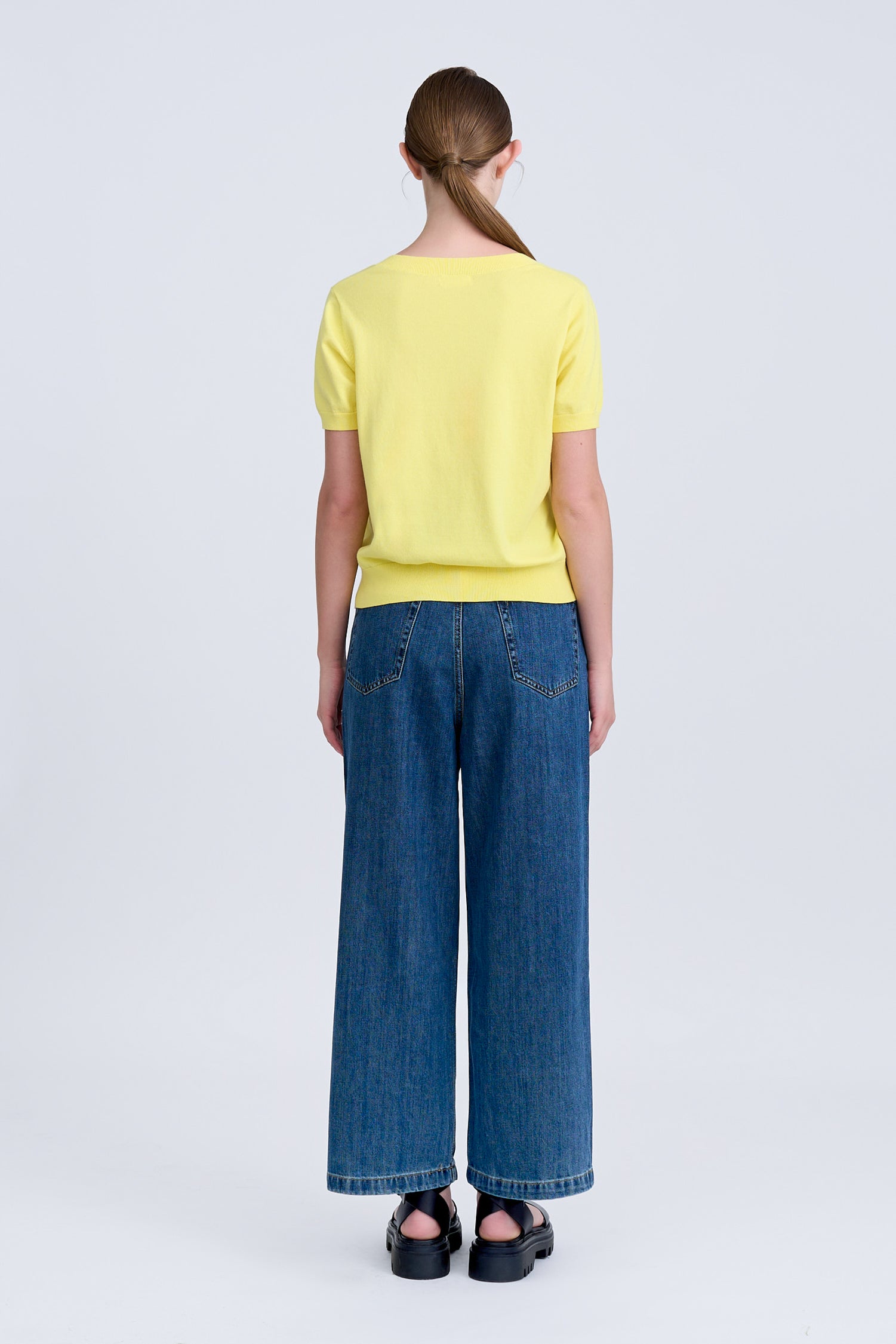 Knitted Square Neck Top