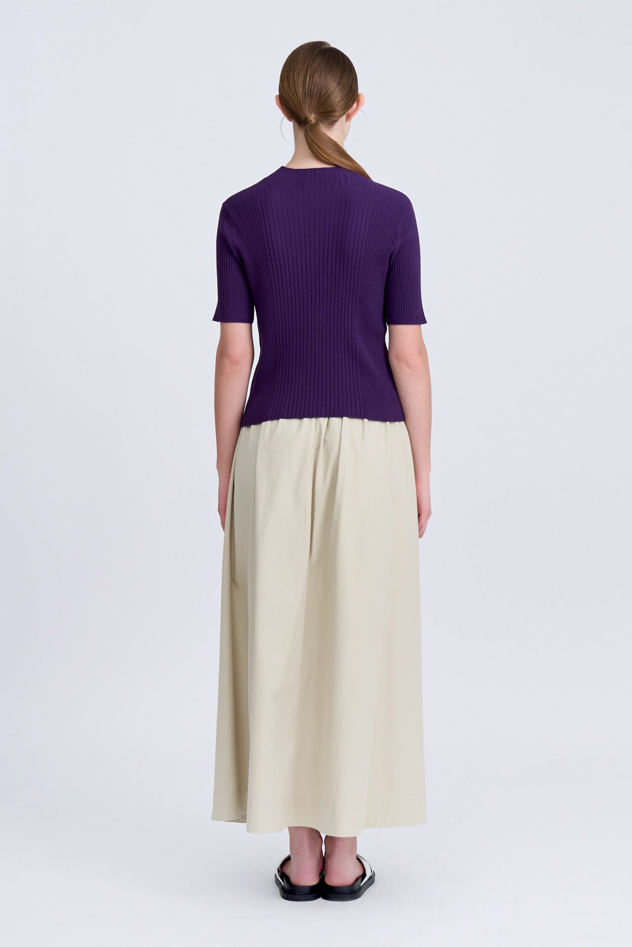 Seam Detail Circular Skirt