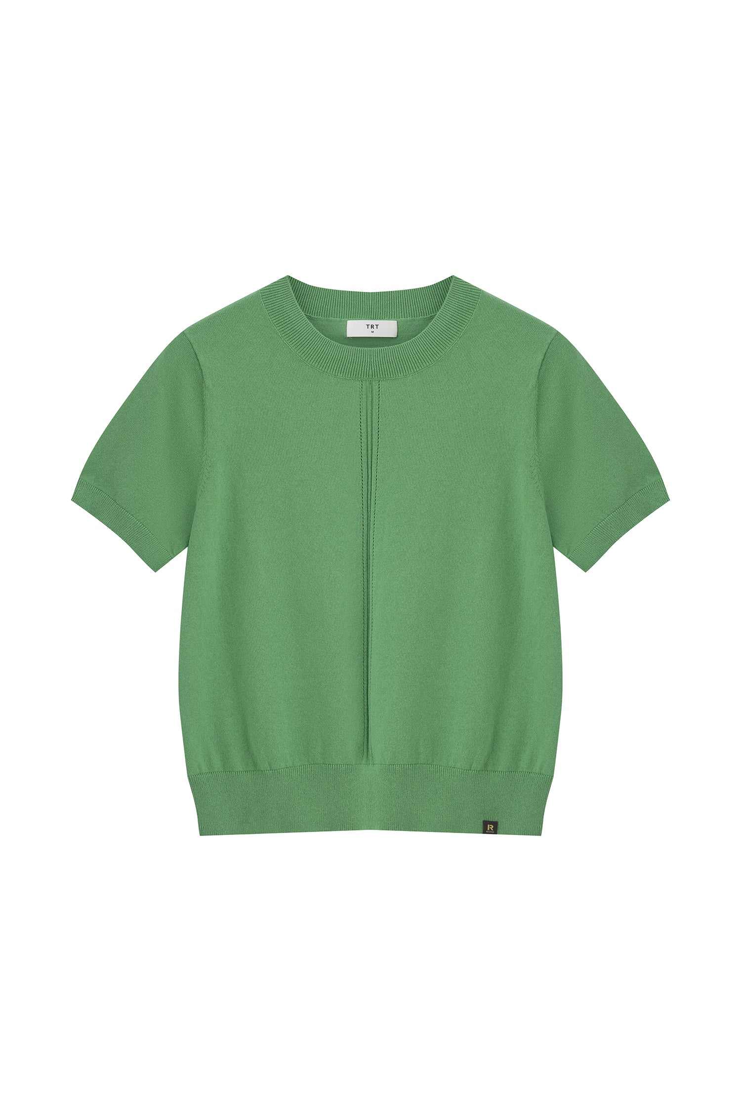 Knitted Short Sleeve Top - Pistachio