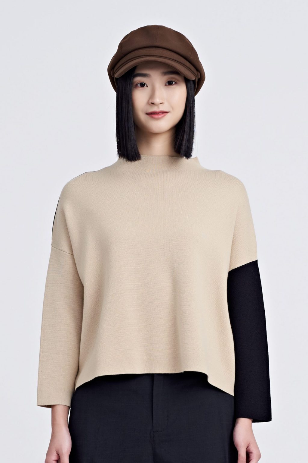 Knitted Colourblock Sweater