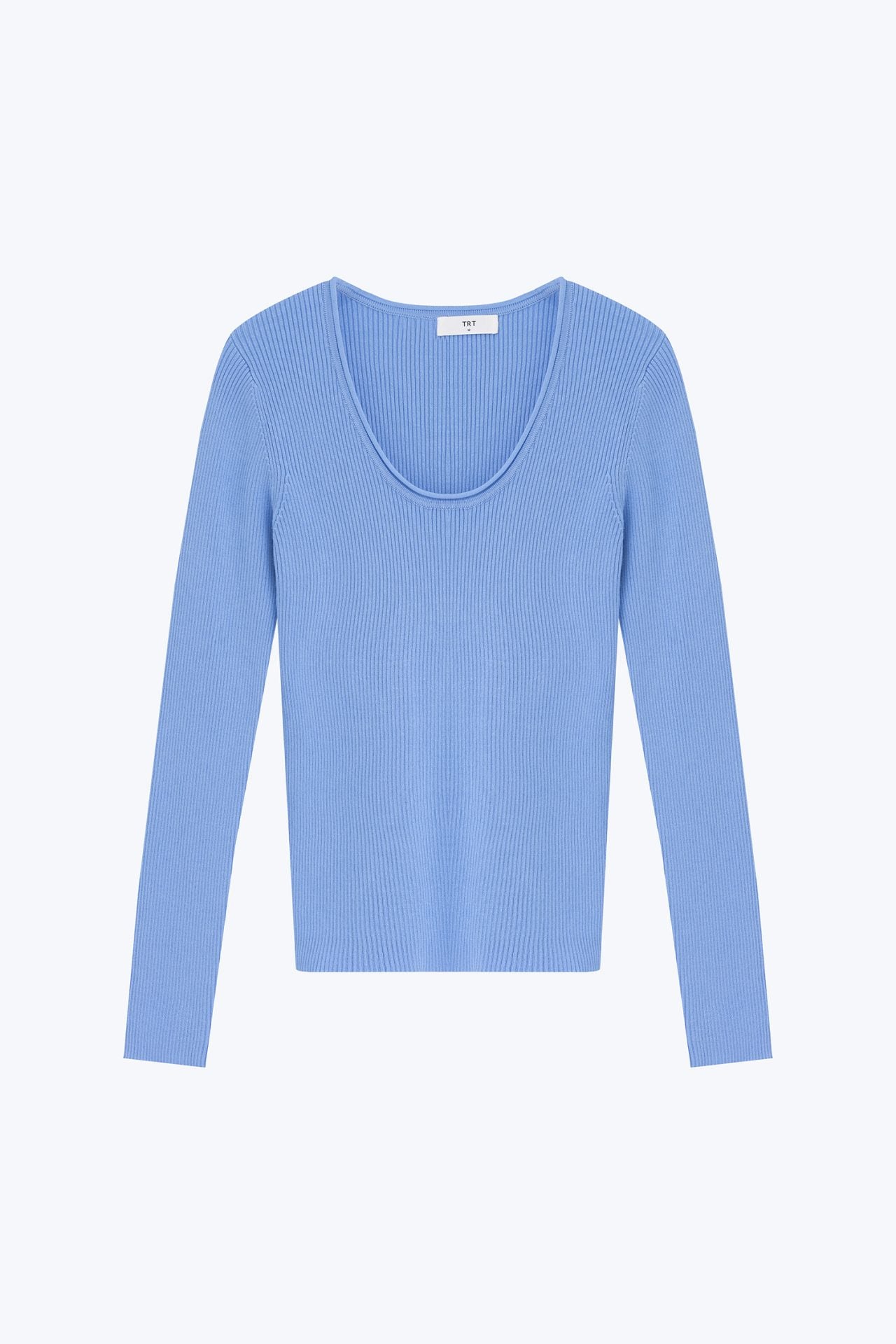 Scoop Neck Knitted Top