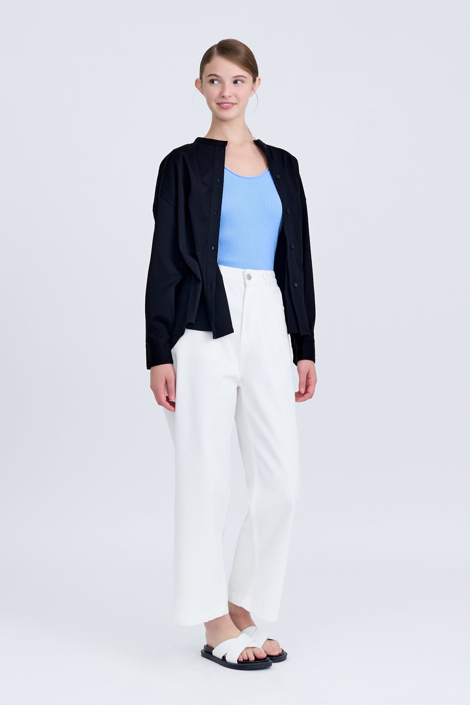 Scoop Neck Knitted Top