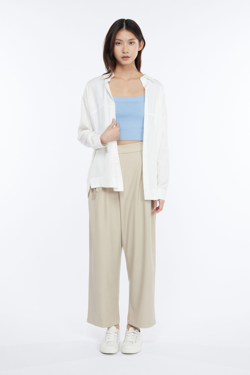 Polyester Wrapover Trousers