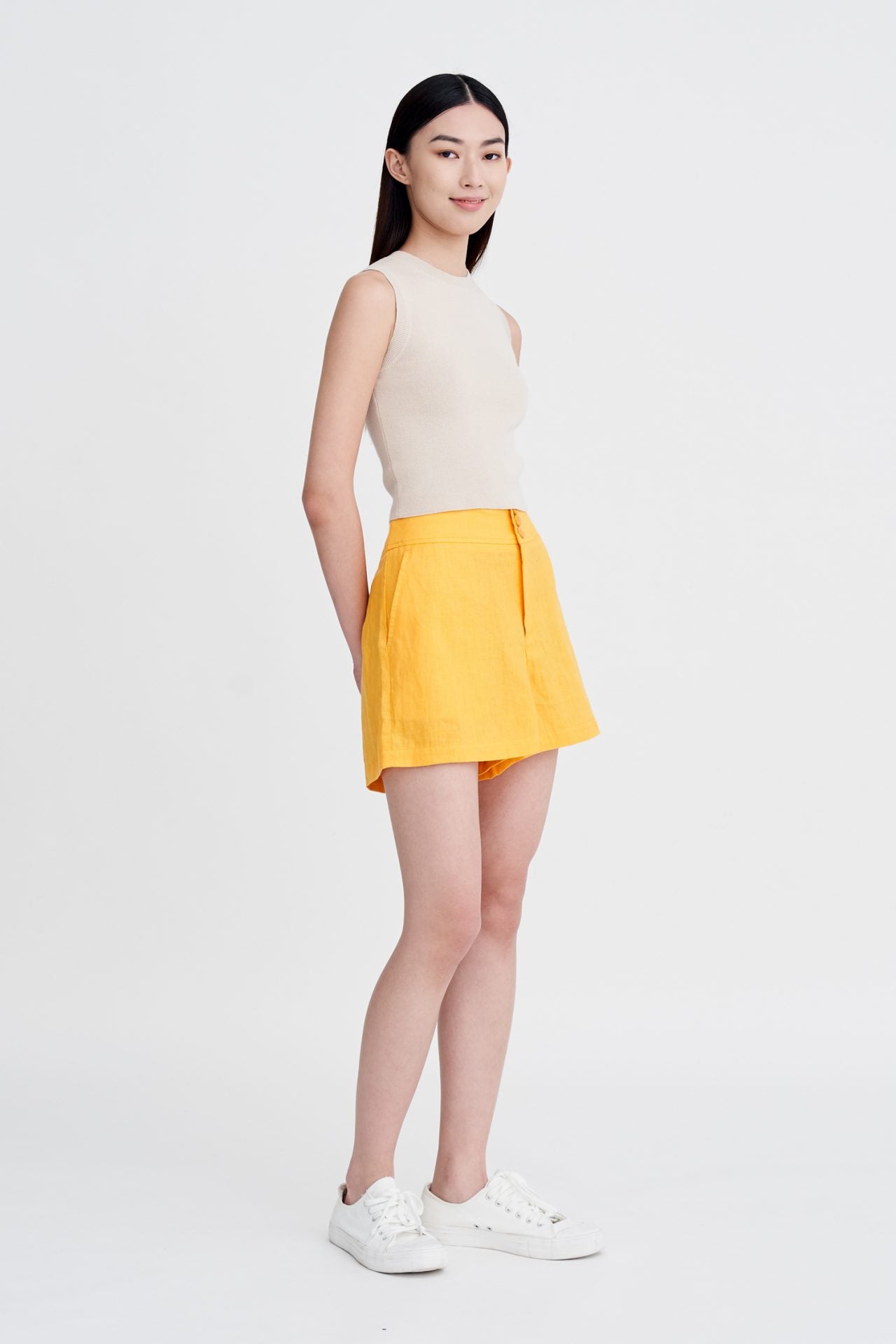 Knitted Sleeveless Crop Top