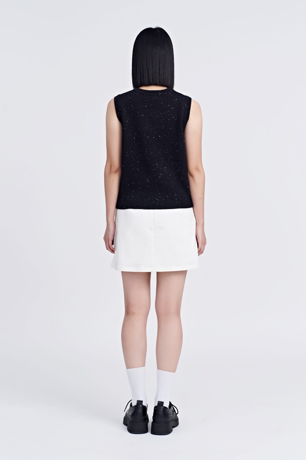 Knitted Shimmer Sleeveless Top