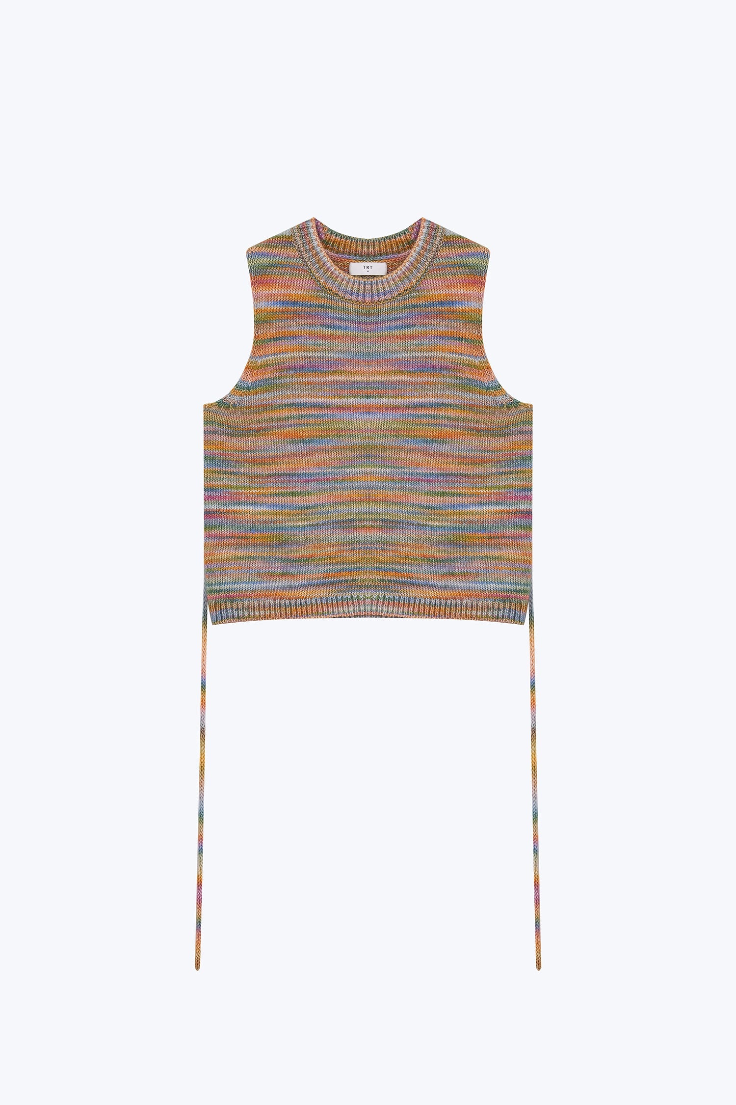 Multi-Coloured Knit Top - Green