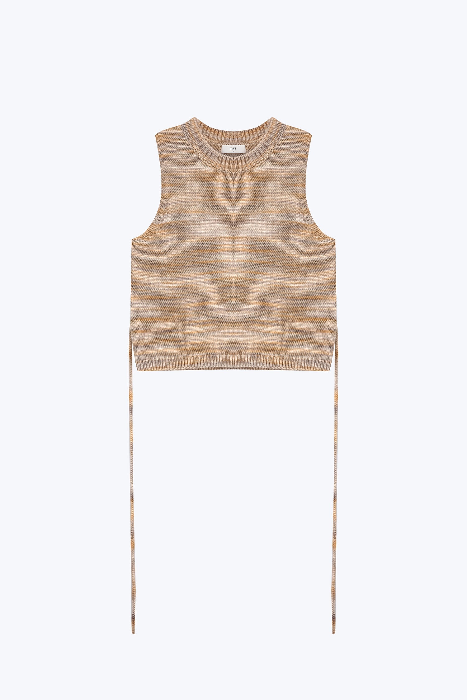Multi-Coloured Knit Top - Sand