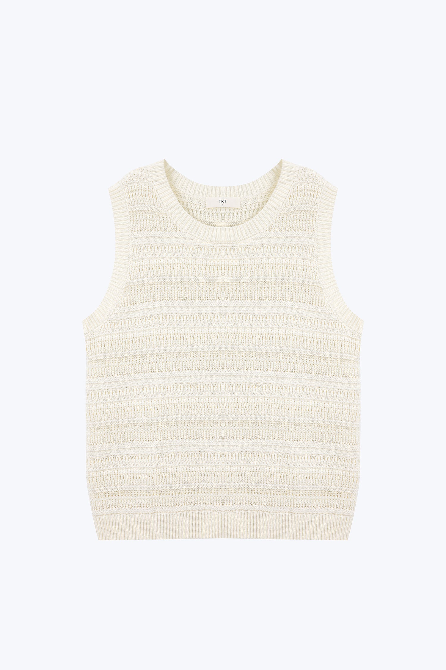 Knitted Textured Top - Cream