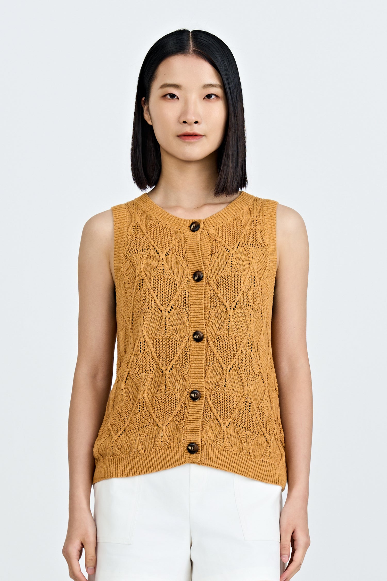 Knitted Vest - Sunray
