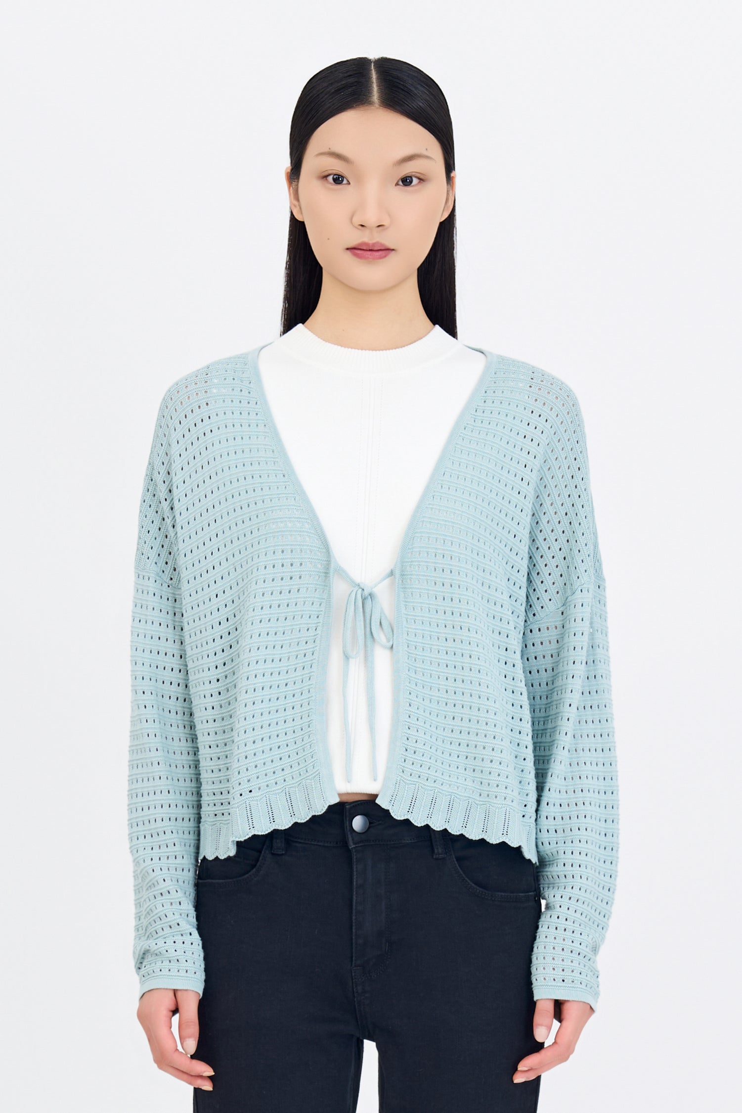 Knitted Sleeveless Top -  Cream