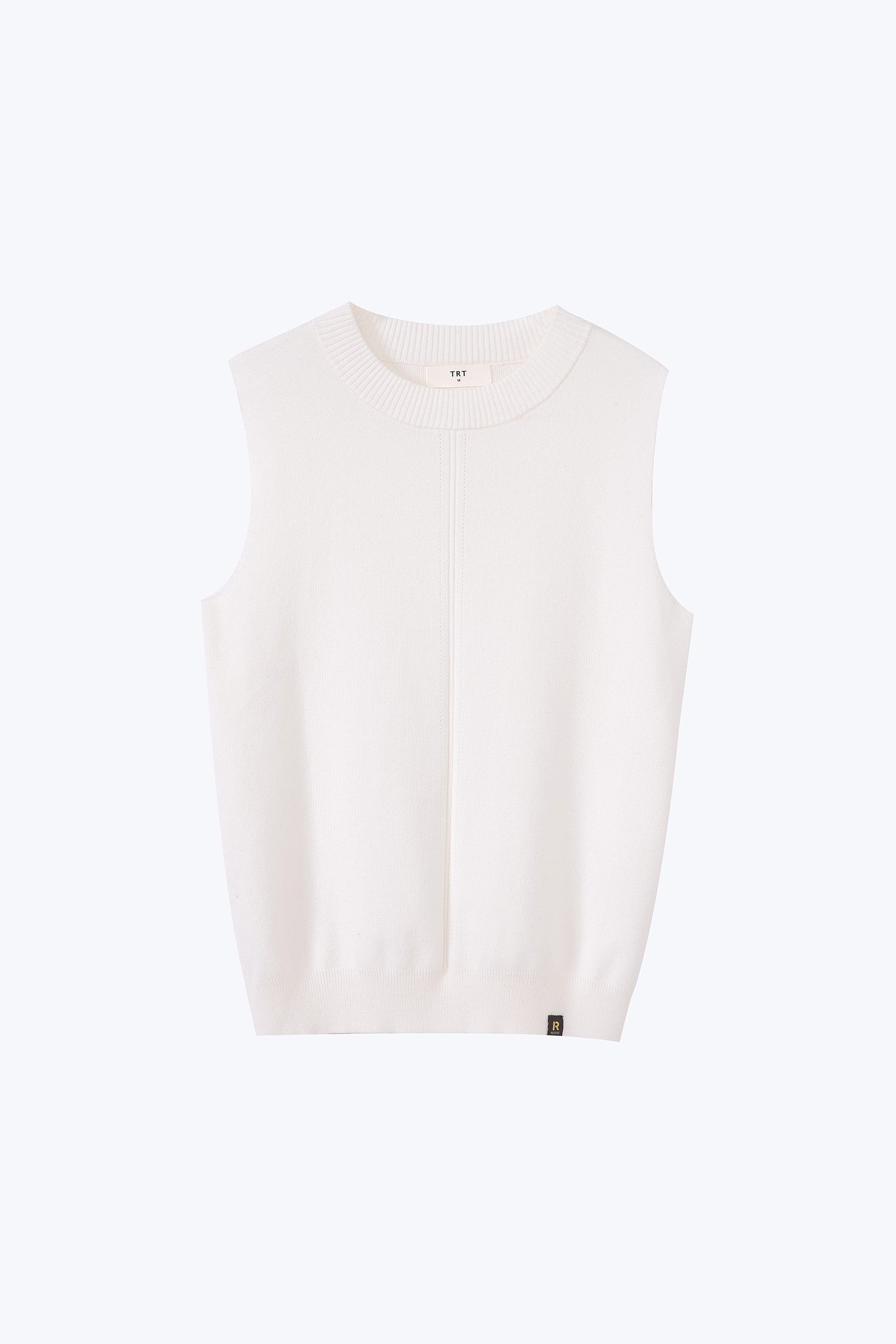 Knitted Sleeveless Top -  Cream