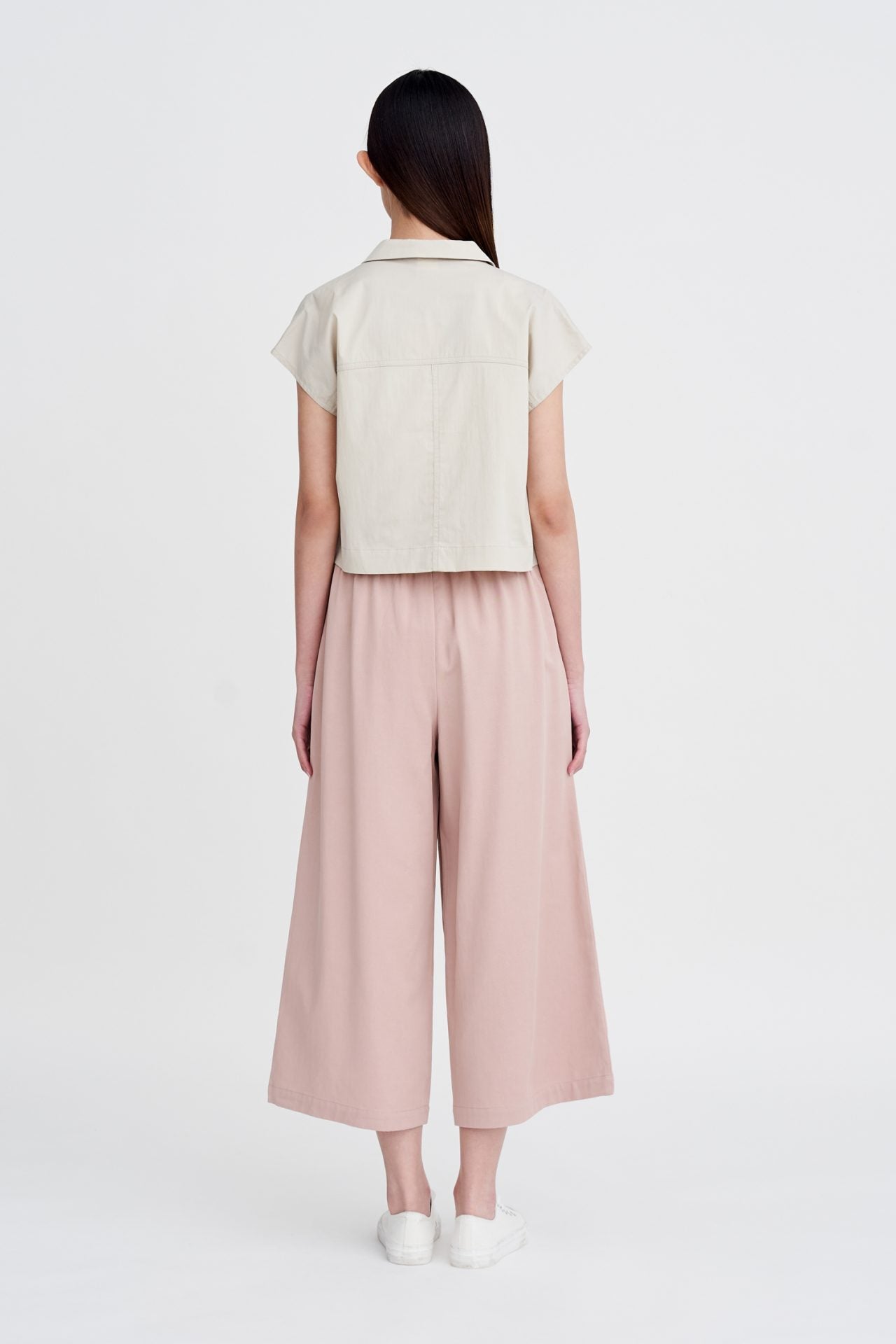 Smocked Waist Pants - Blush