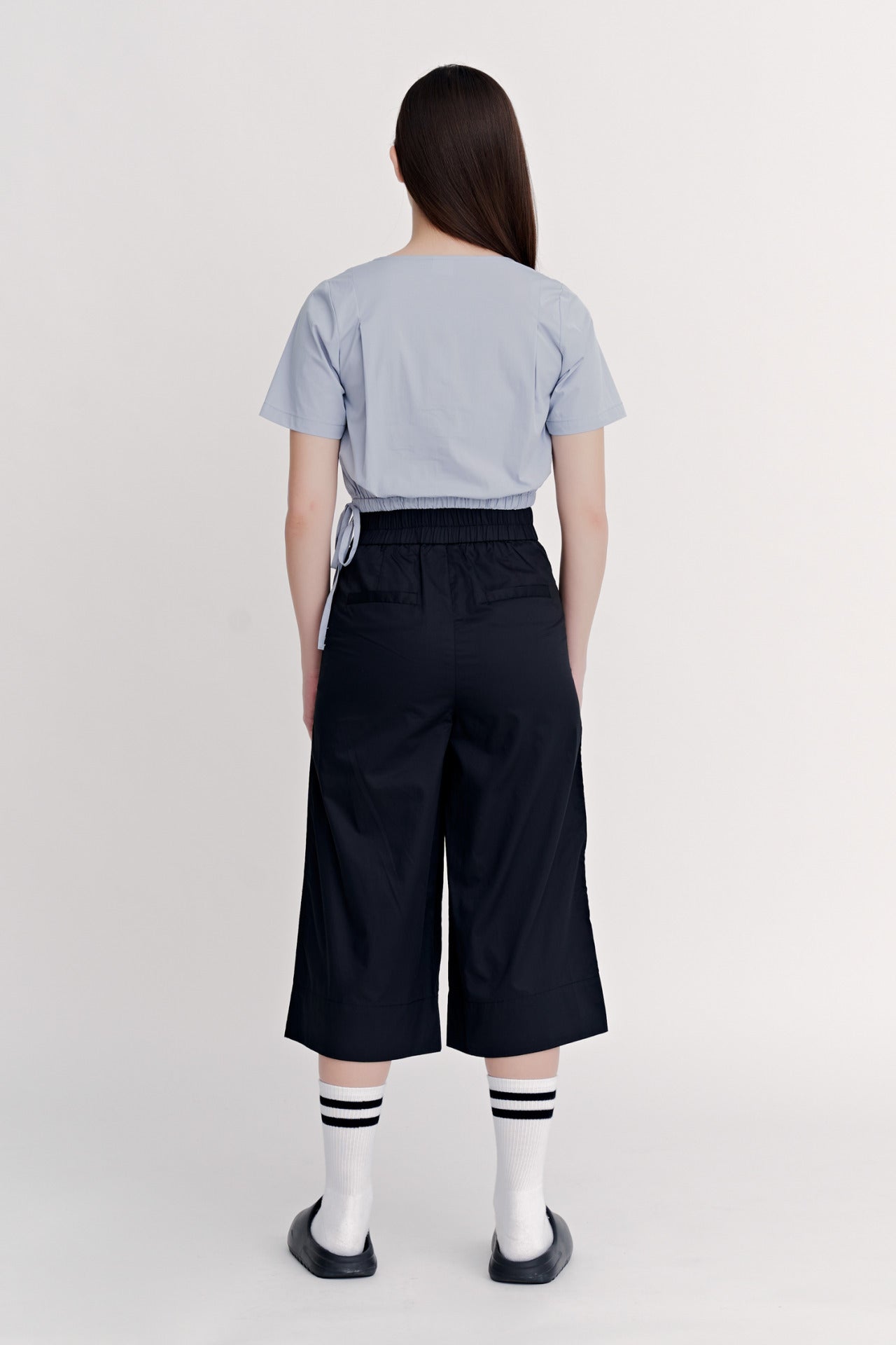 Cotton Front Fly Culottes