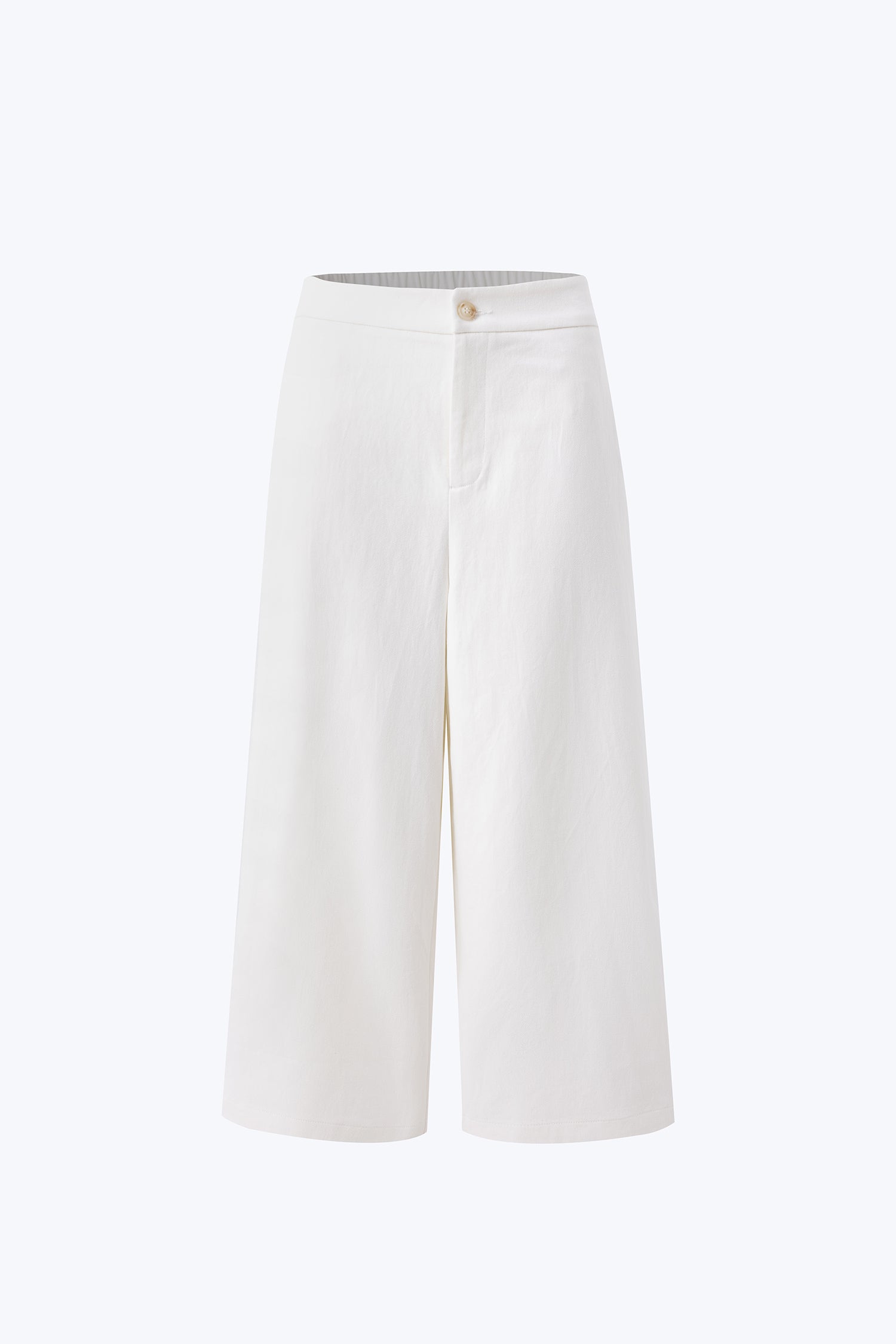 Cotton Twill Culottes - Cream