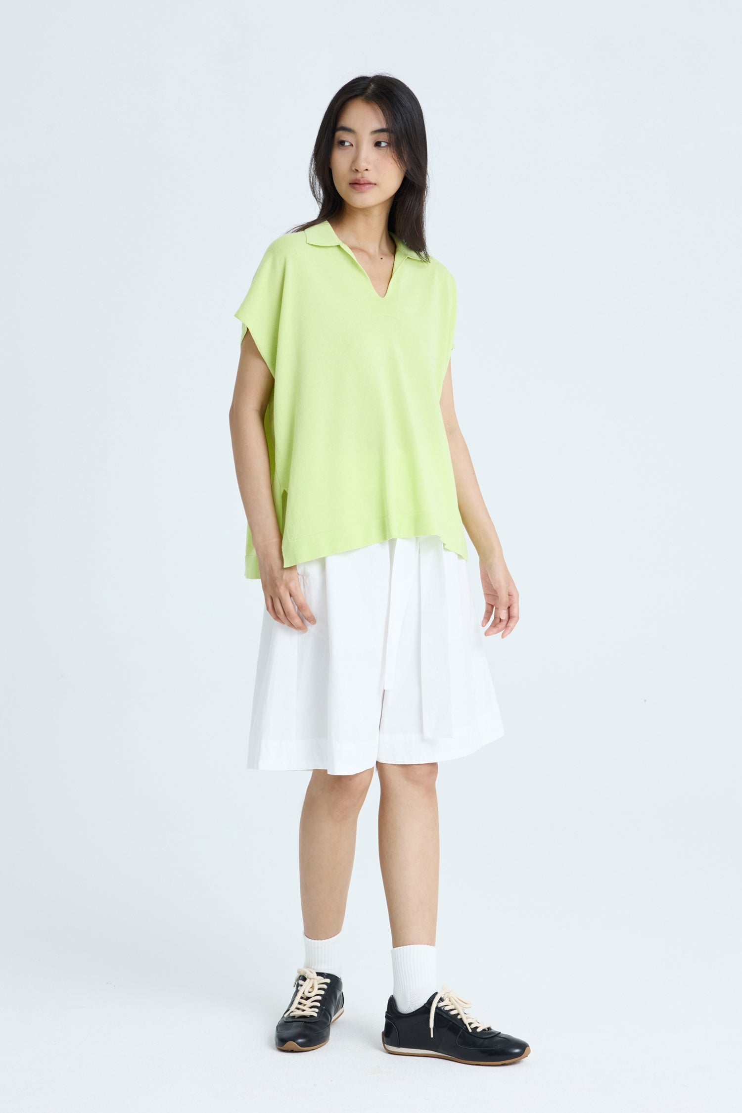 Paperbag Bermudas - Cream