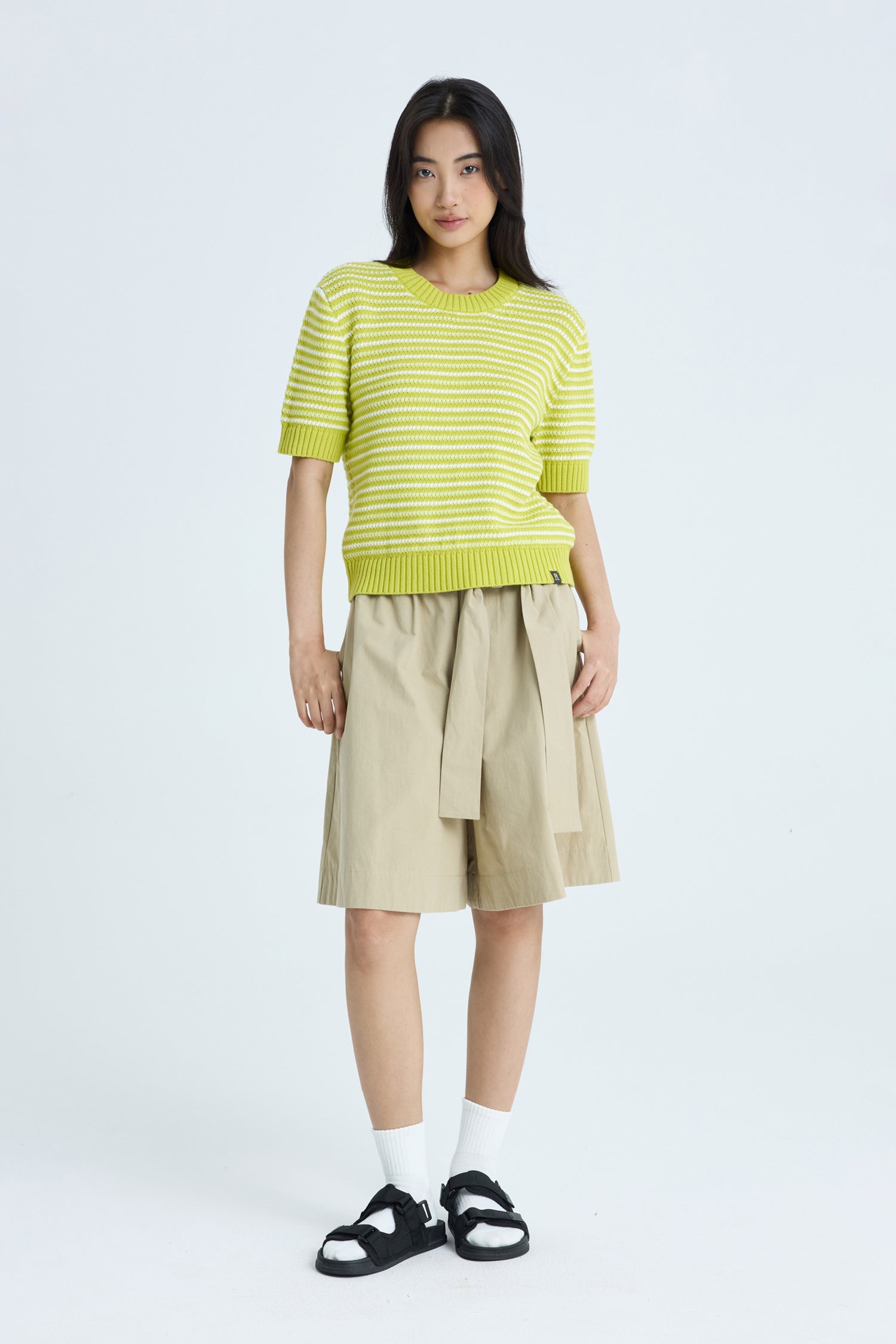 Paperbag Bermudas - Khaki