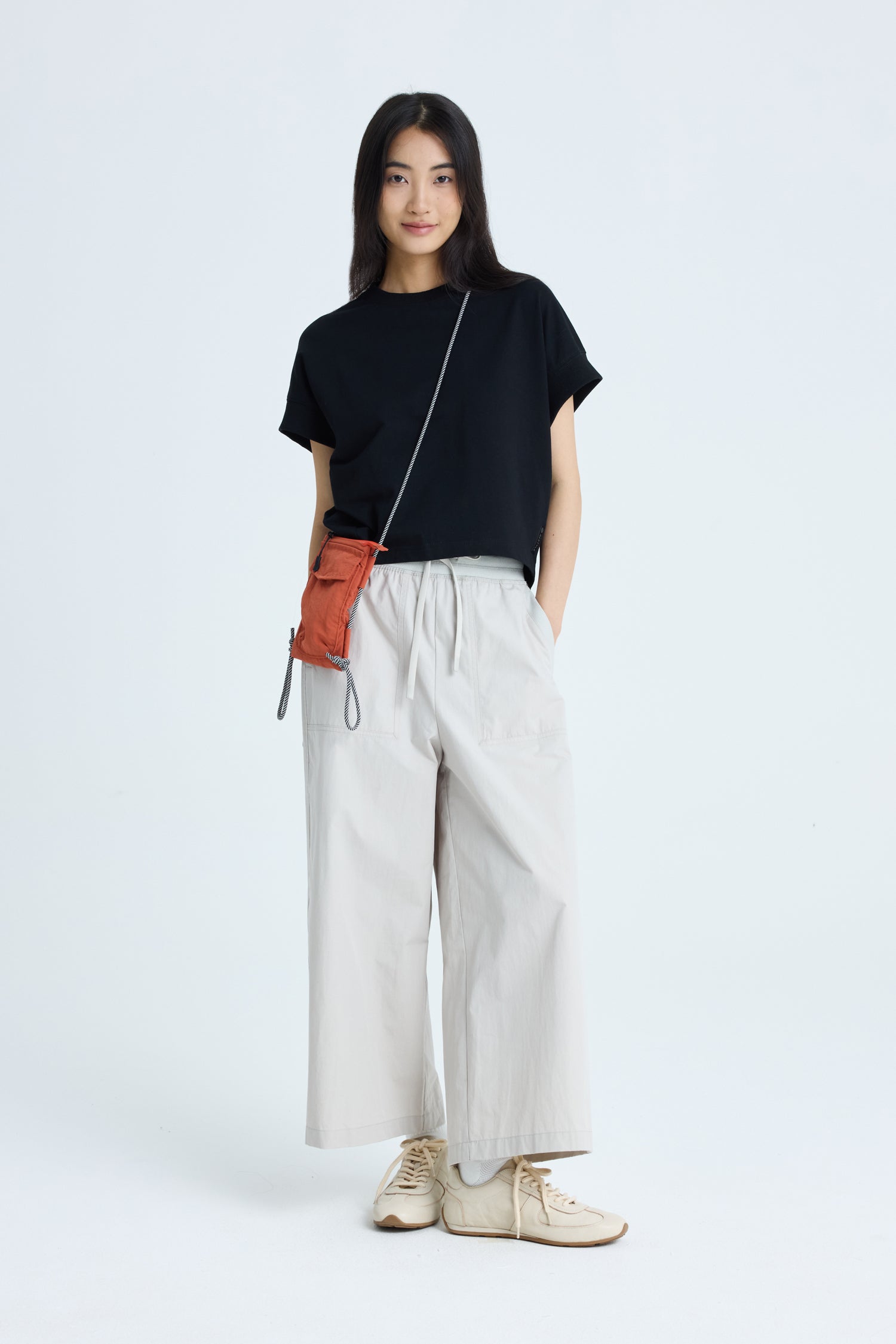 Patch Pocket Pants - Light Grey
