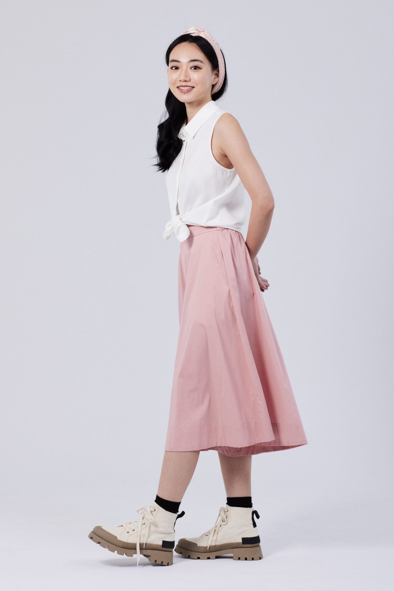 Wide-Legged Culottes - Blush