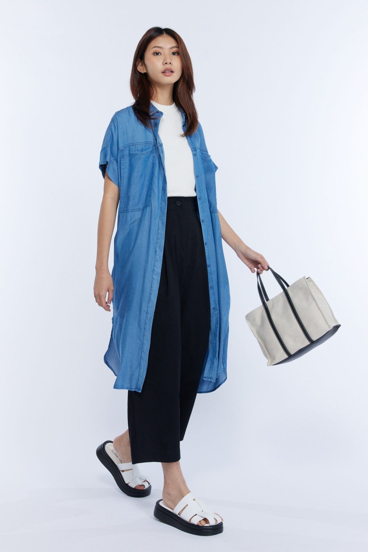 Cotton Front Pleat Pants