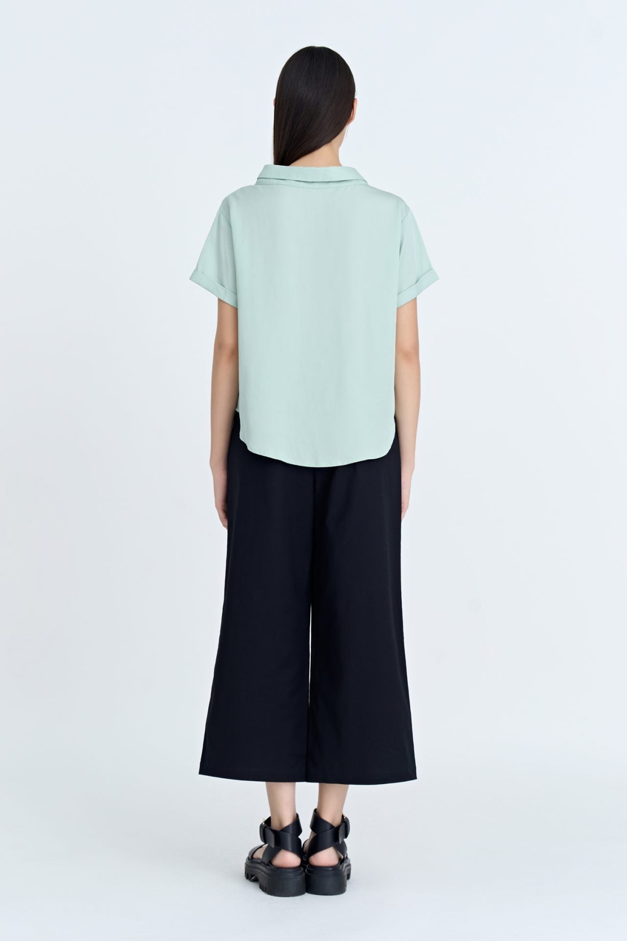 Straight Welt Pockets Trousers