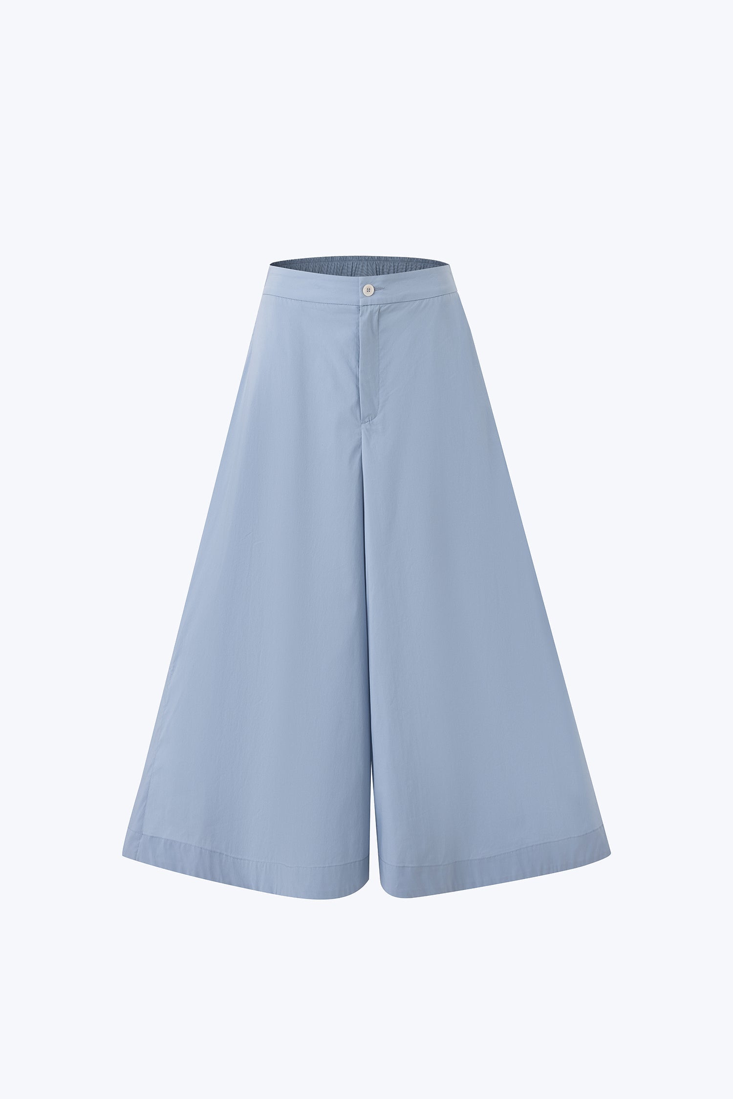 Double Button Flare Pants - Dusty Blue
