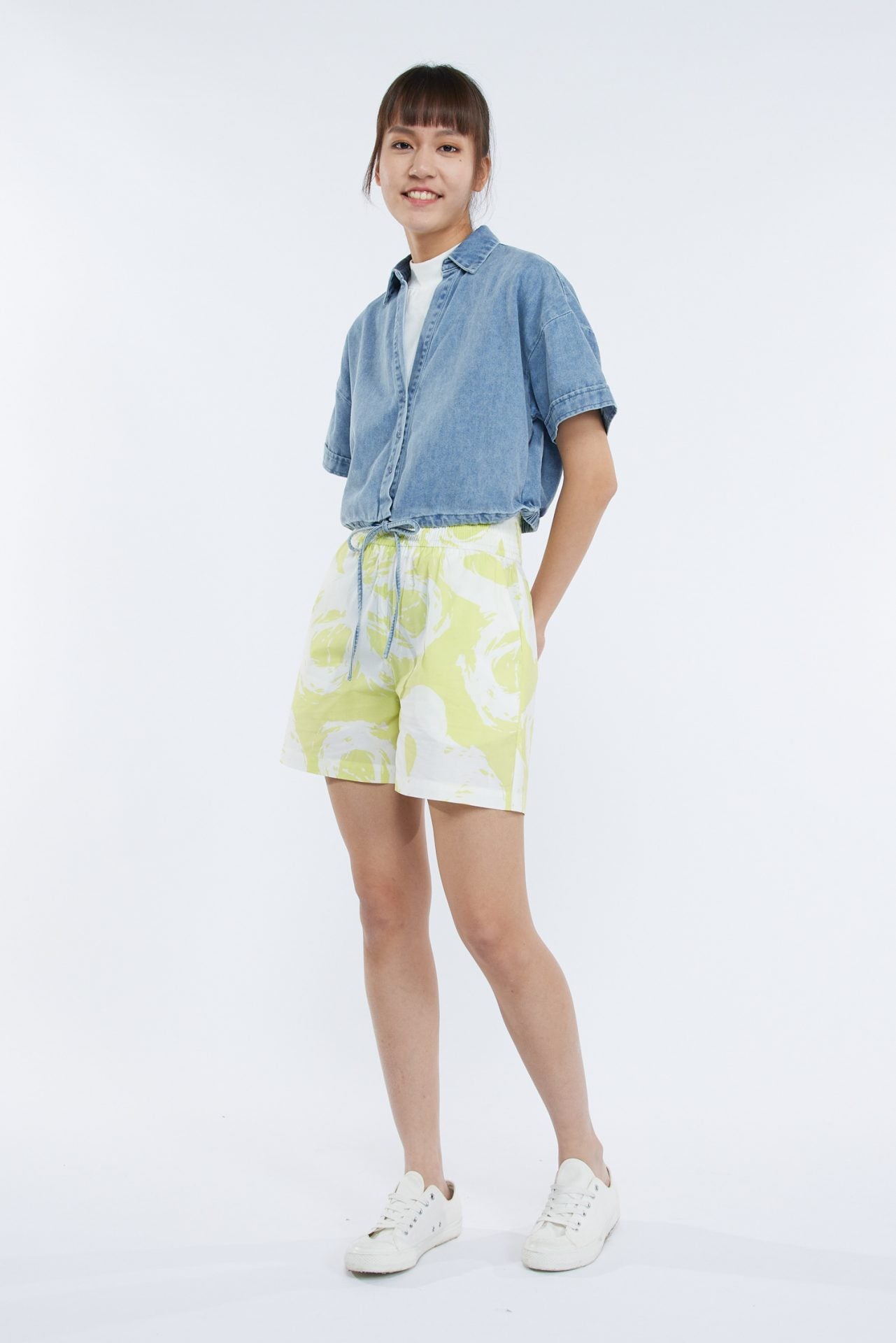 Floral Smocked Waist Shorts