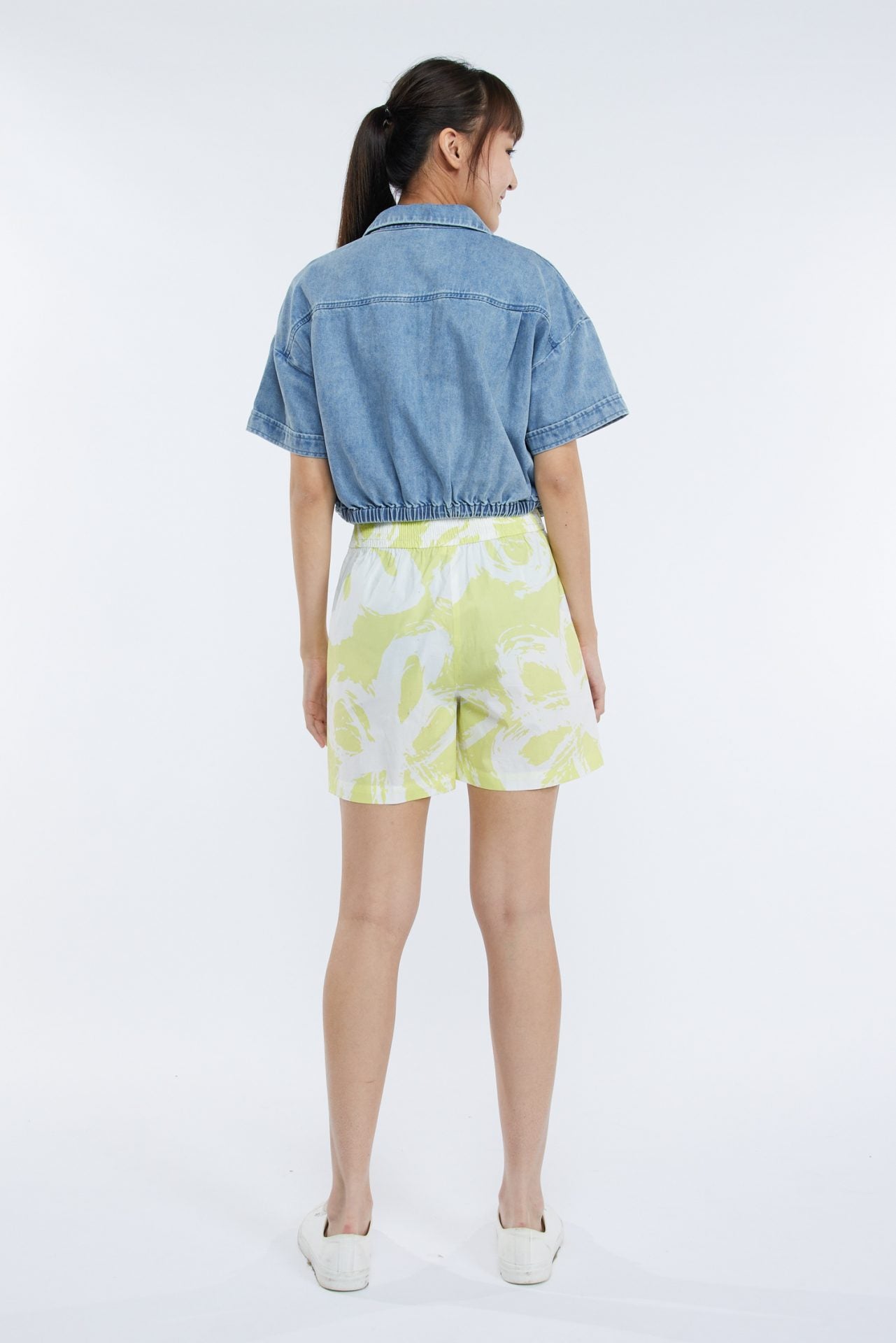 Floral Smocked Waist Shorts