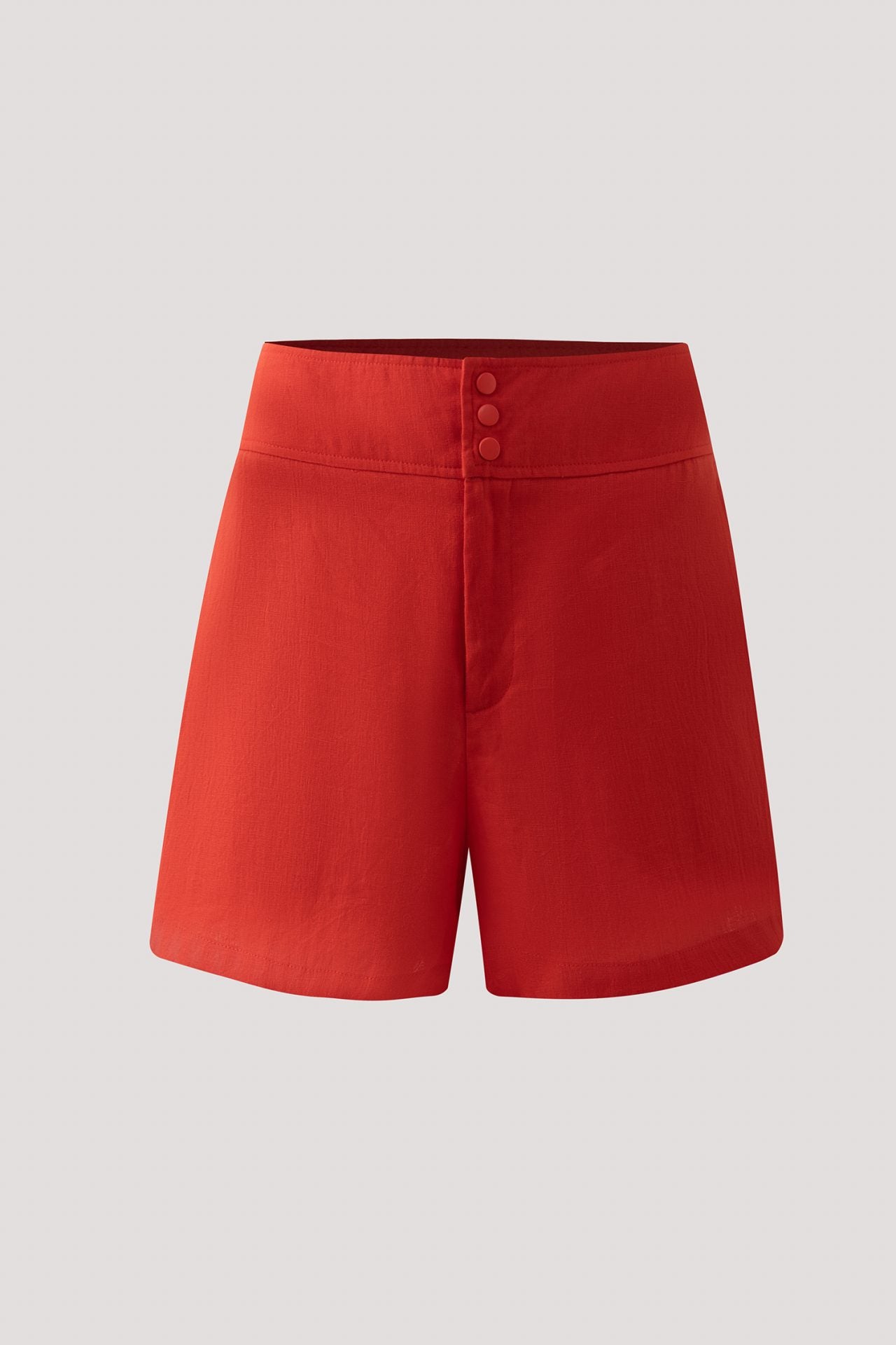 Linen Front Fly Shorts