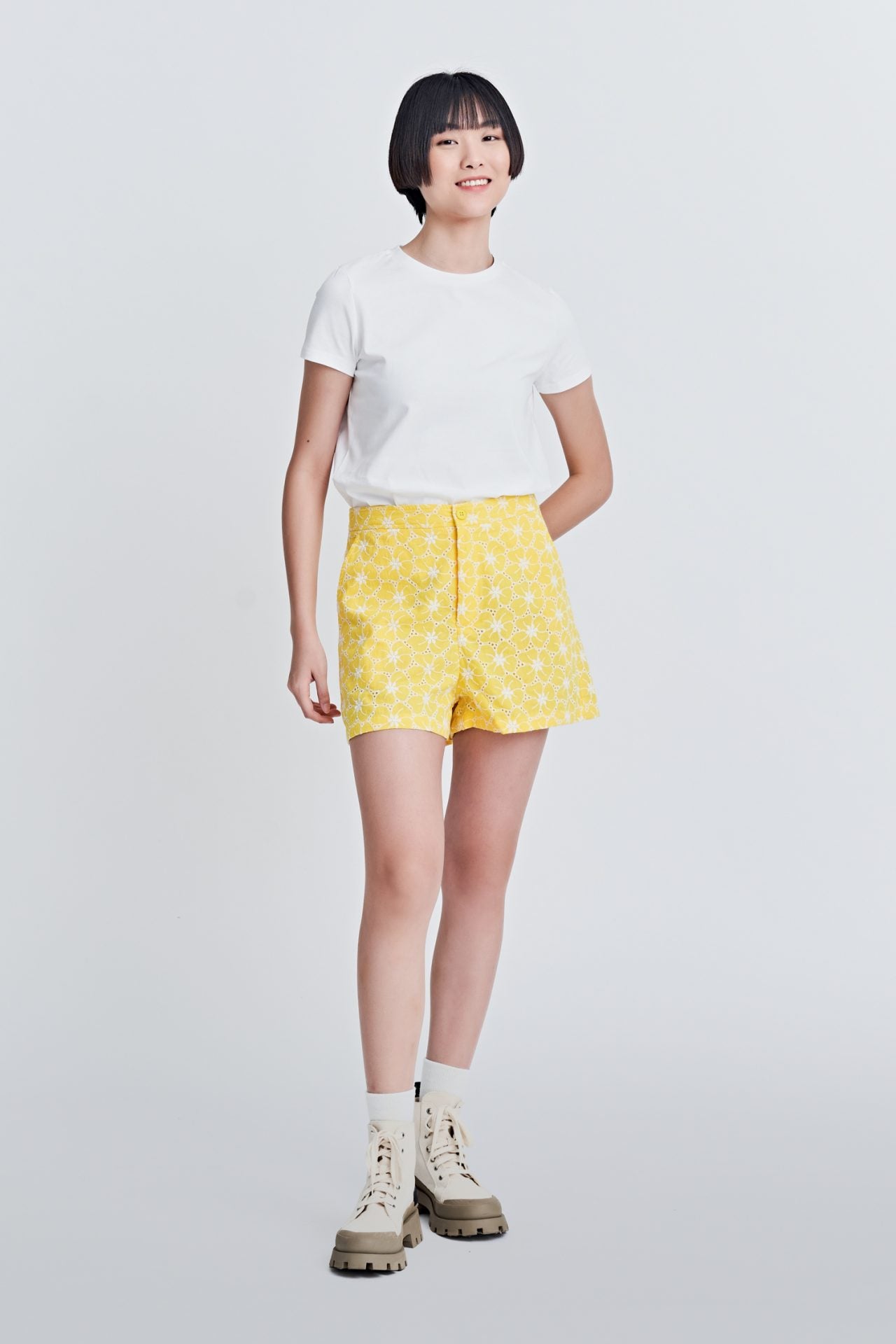 Cotton Embroidery Shorts