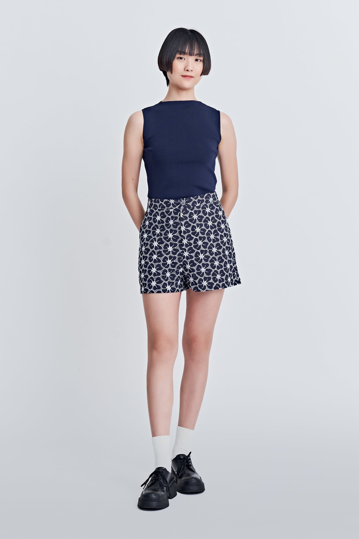 Cotton Embroidery Shorts