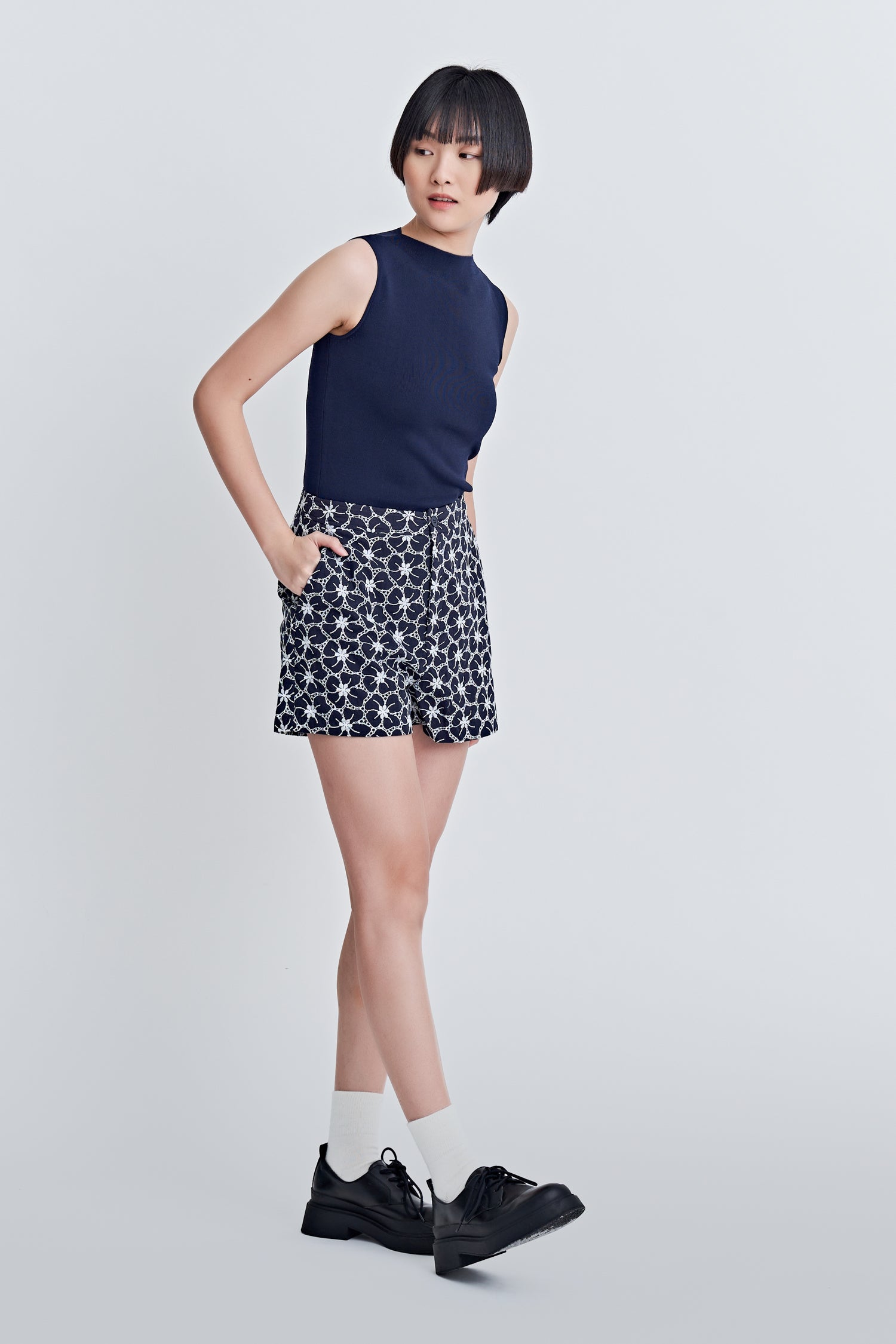 Cotton Embroidery Shorts