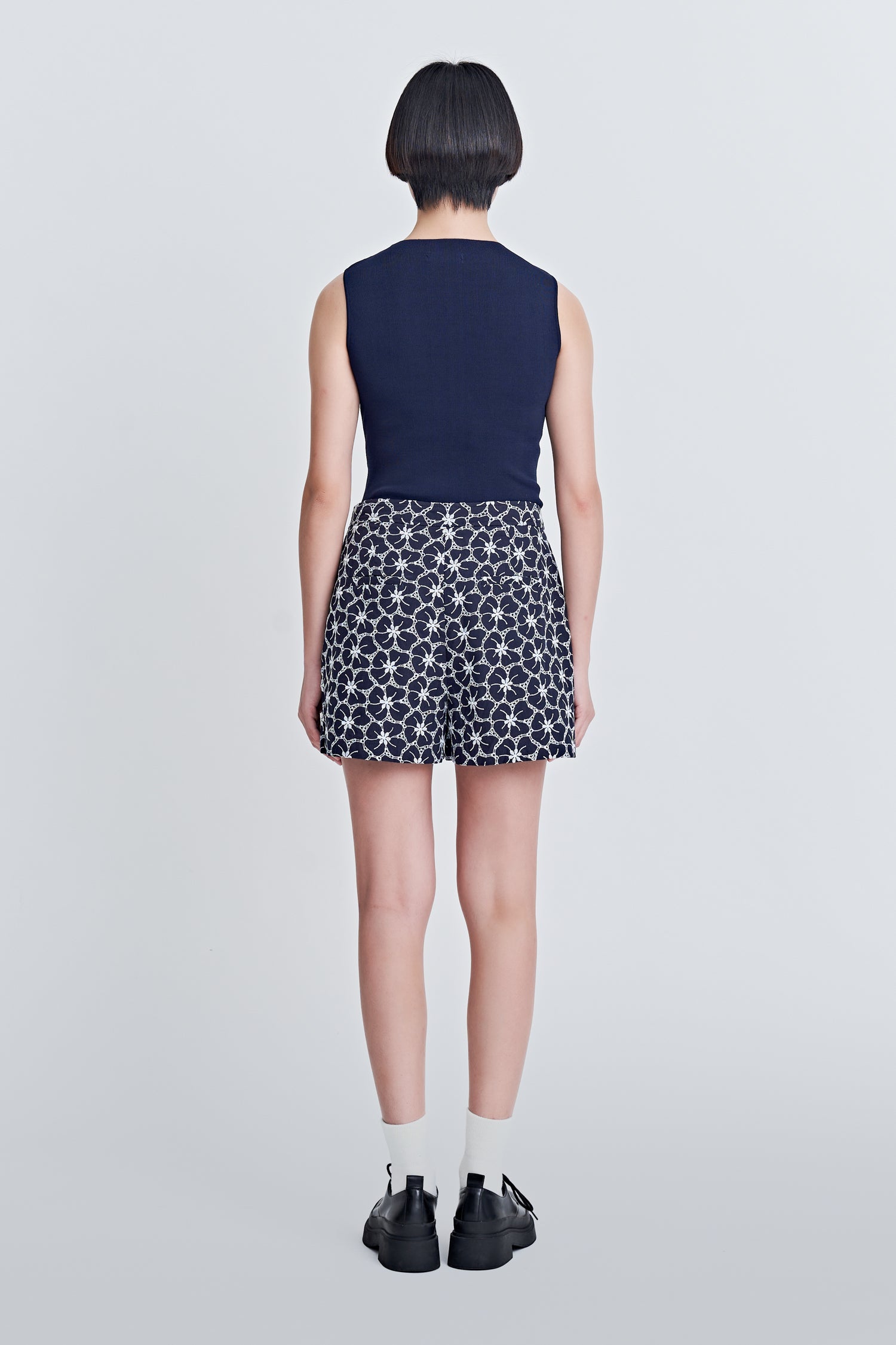 Cotton Embroidery Shorts