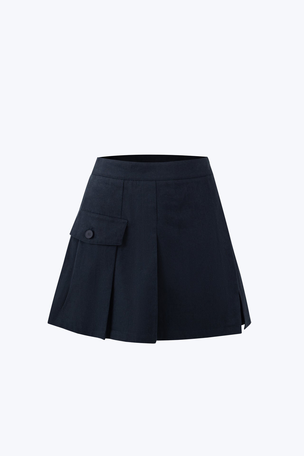 Pleated Skort - Navy