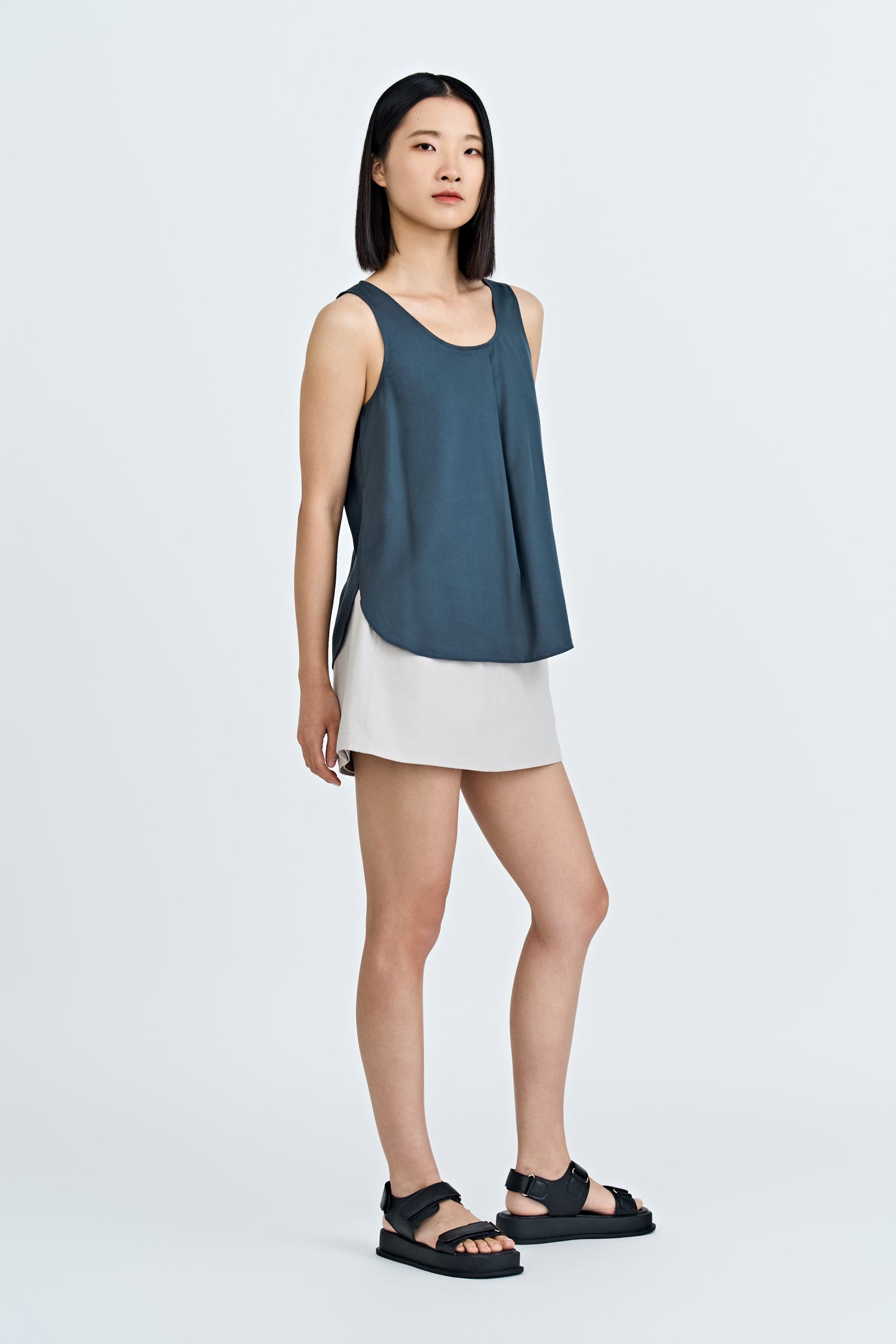Classic A-Line Skorts - Light Grey