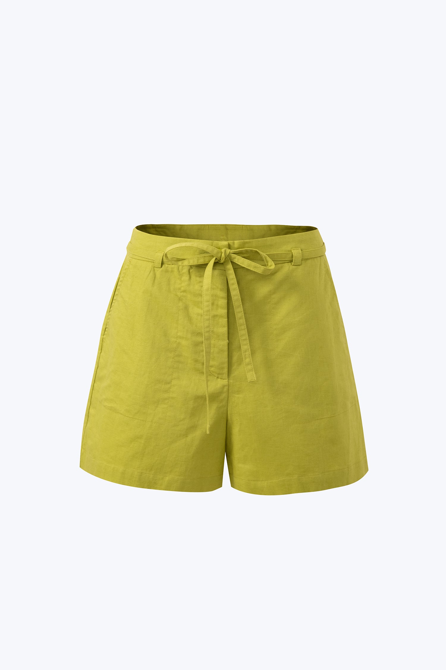 Belted Shorts - Lime