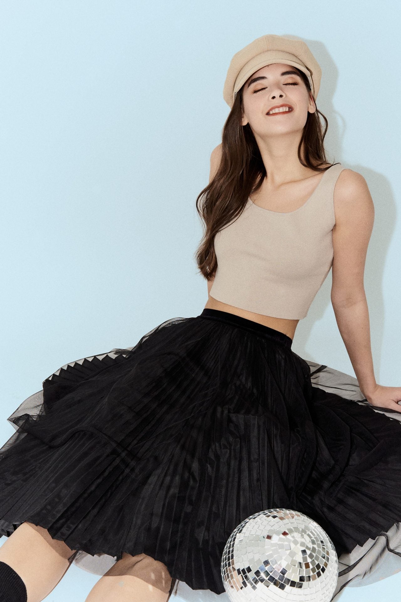 Mesh Layered Skirt