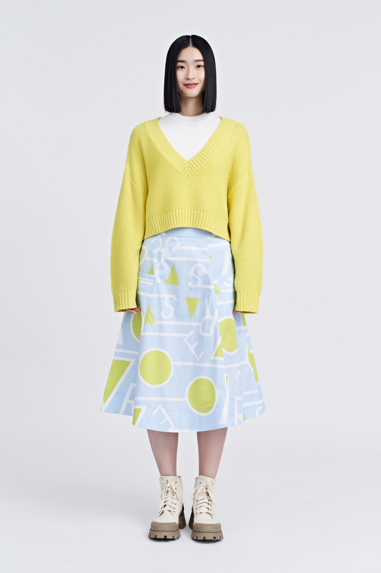 Cotton Printed Circular Skirt