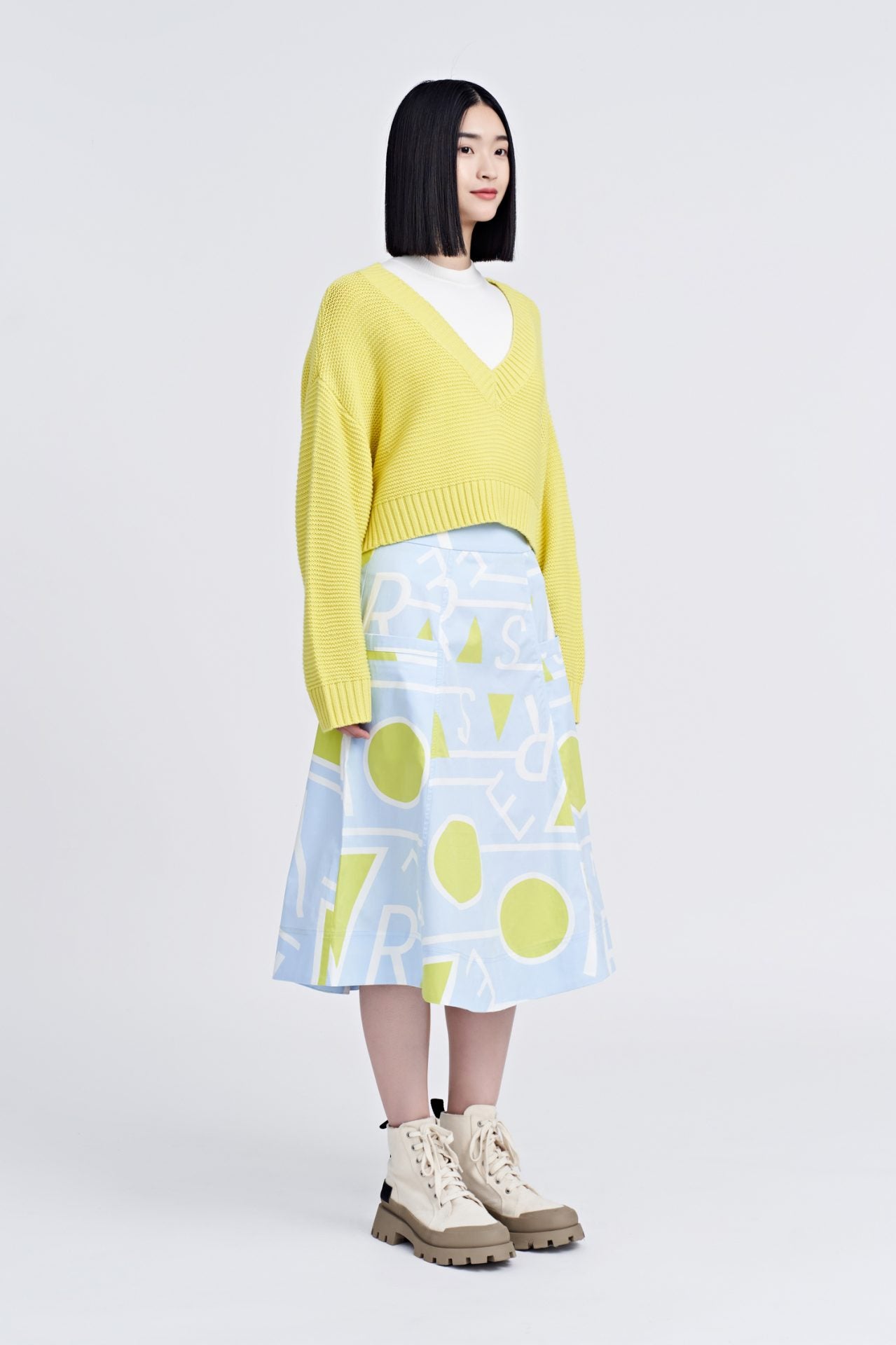 Cotton Printed Circular Skirt