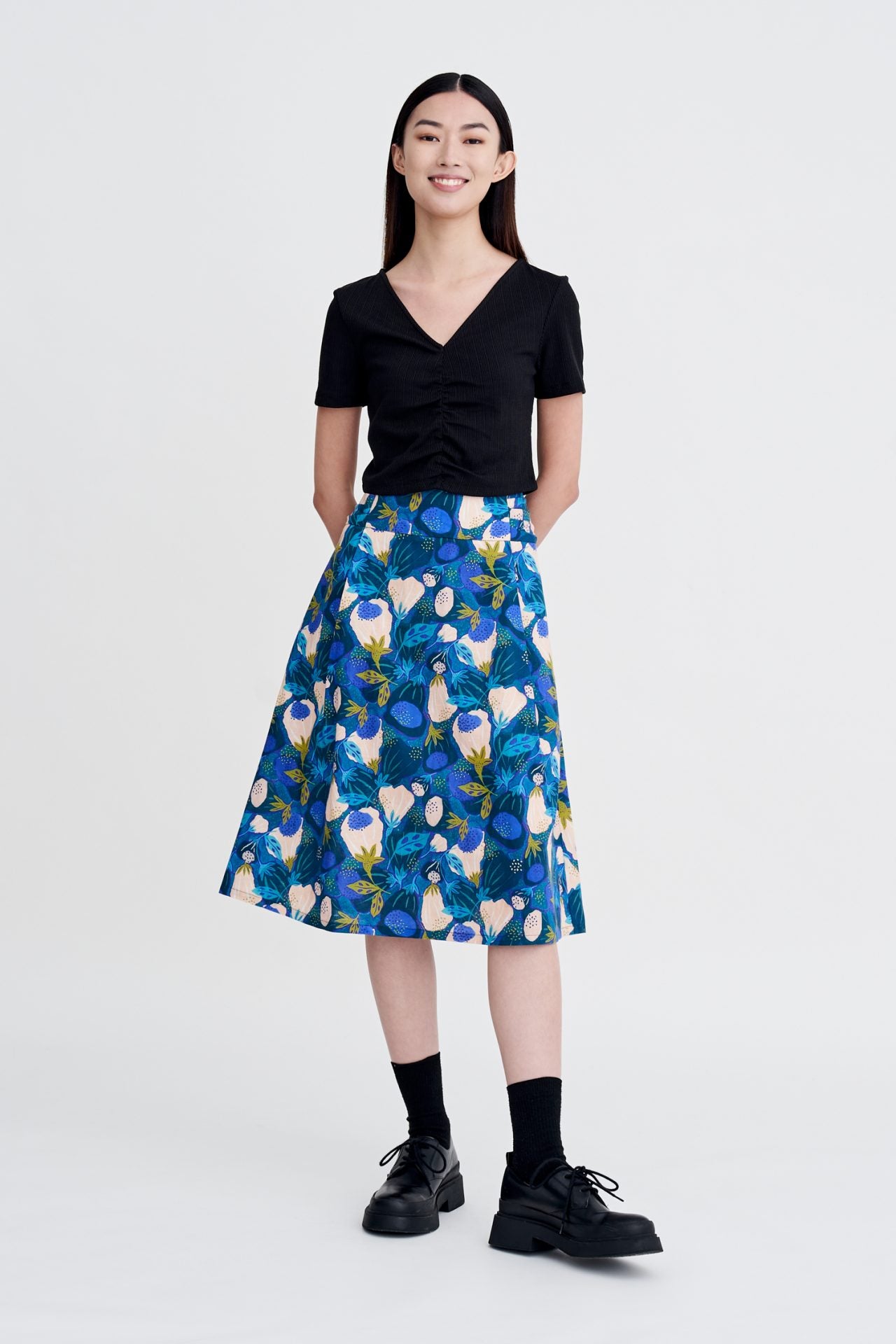 Floral Flared Skirt