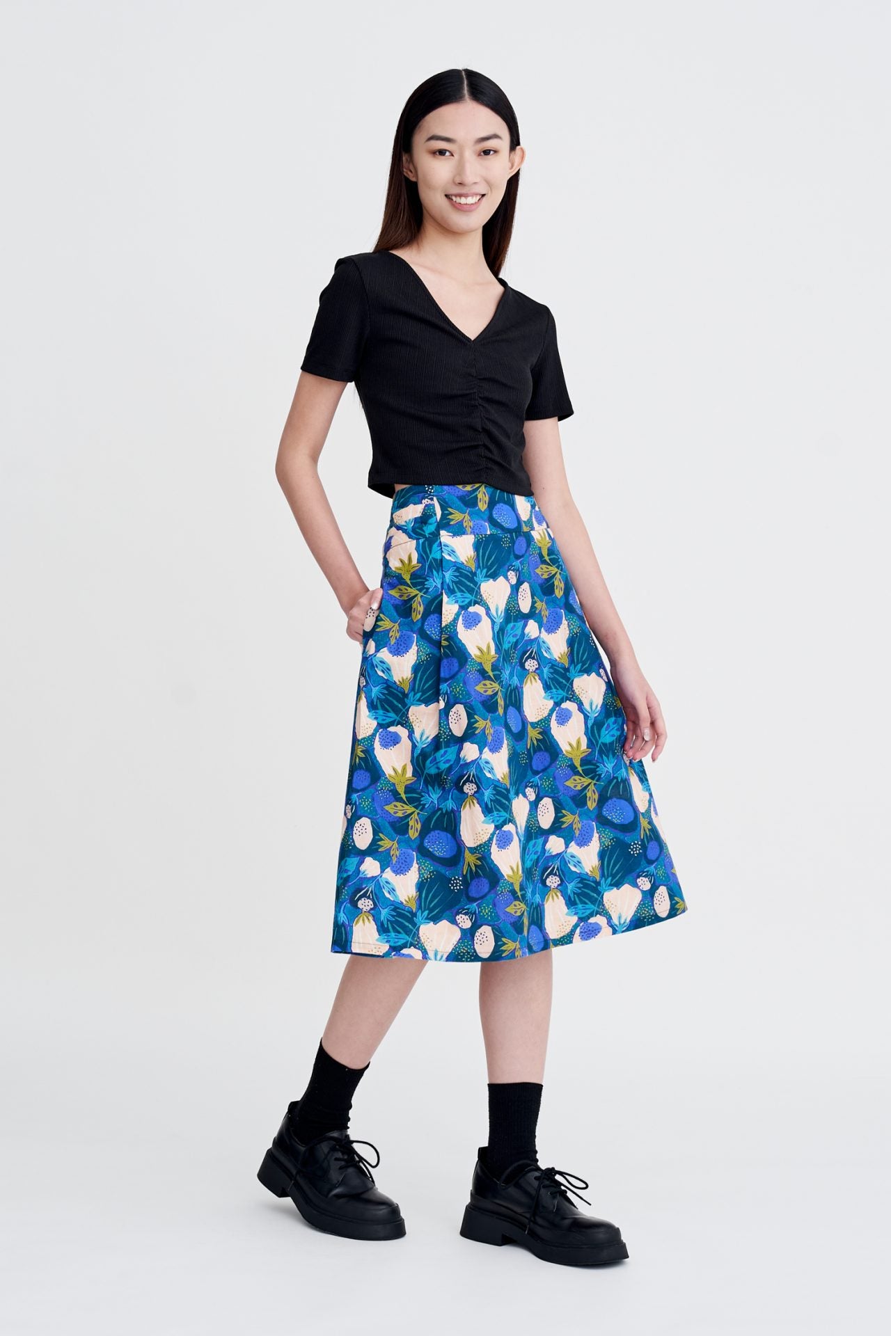 Floral Flared Skirt