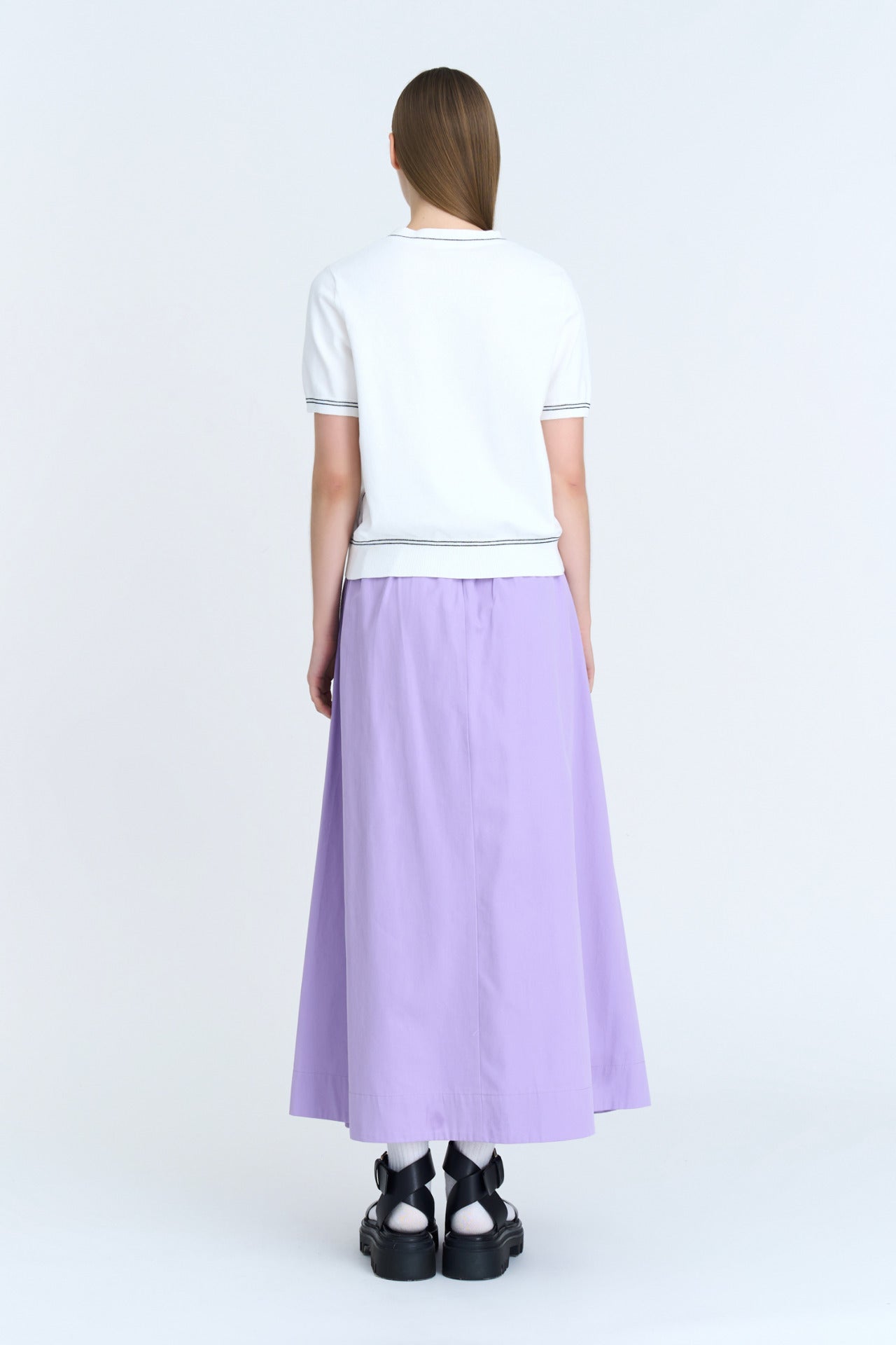 Seam Detail Circular Skirt
