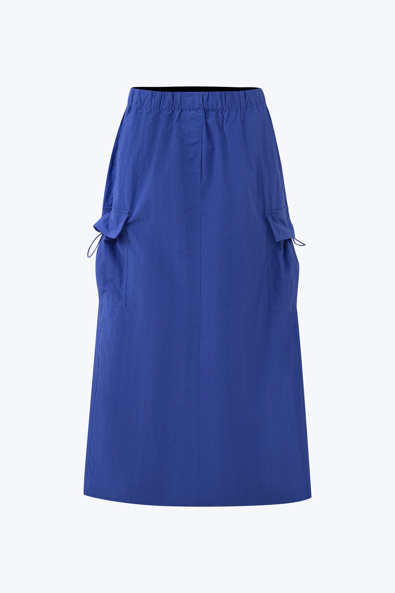 Elastic Waist Cargo Skirt - Cobalt