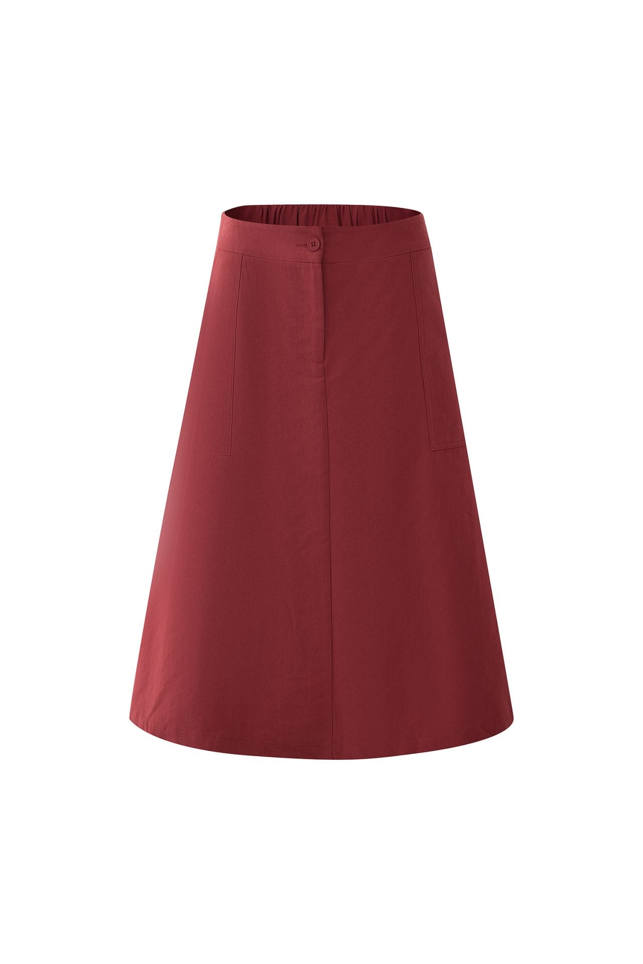 Front Fly Skirt - Burgundy