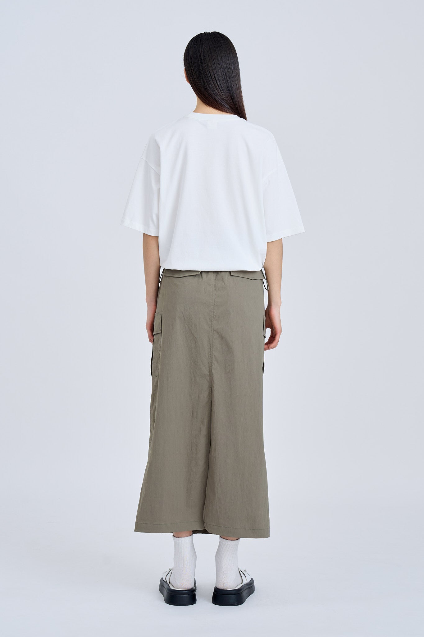 Cargo Skirt - Khaki Green