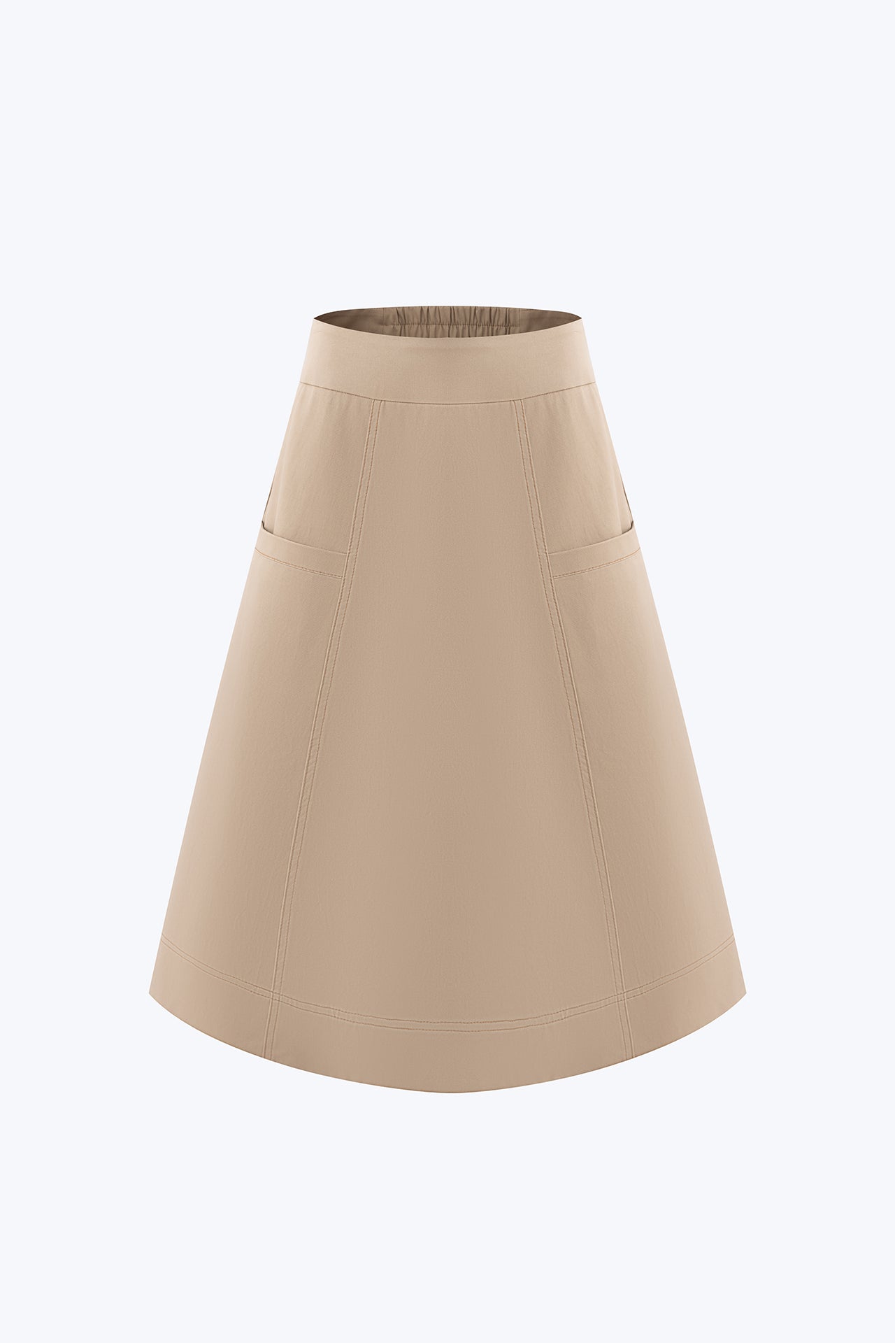 Panelled Skirt - Khaki