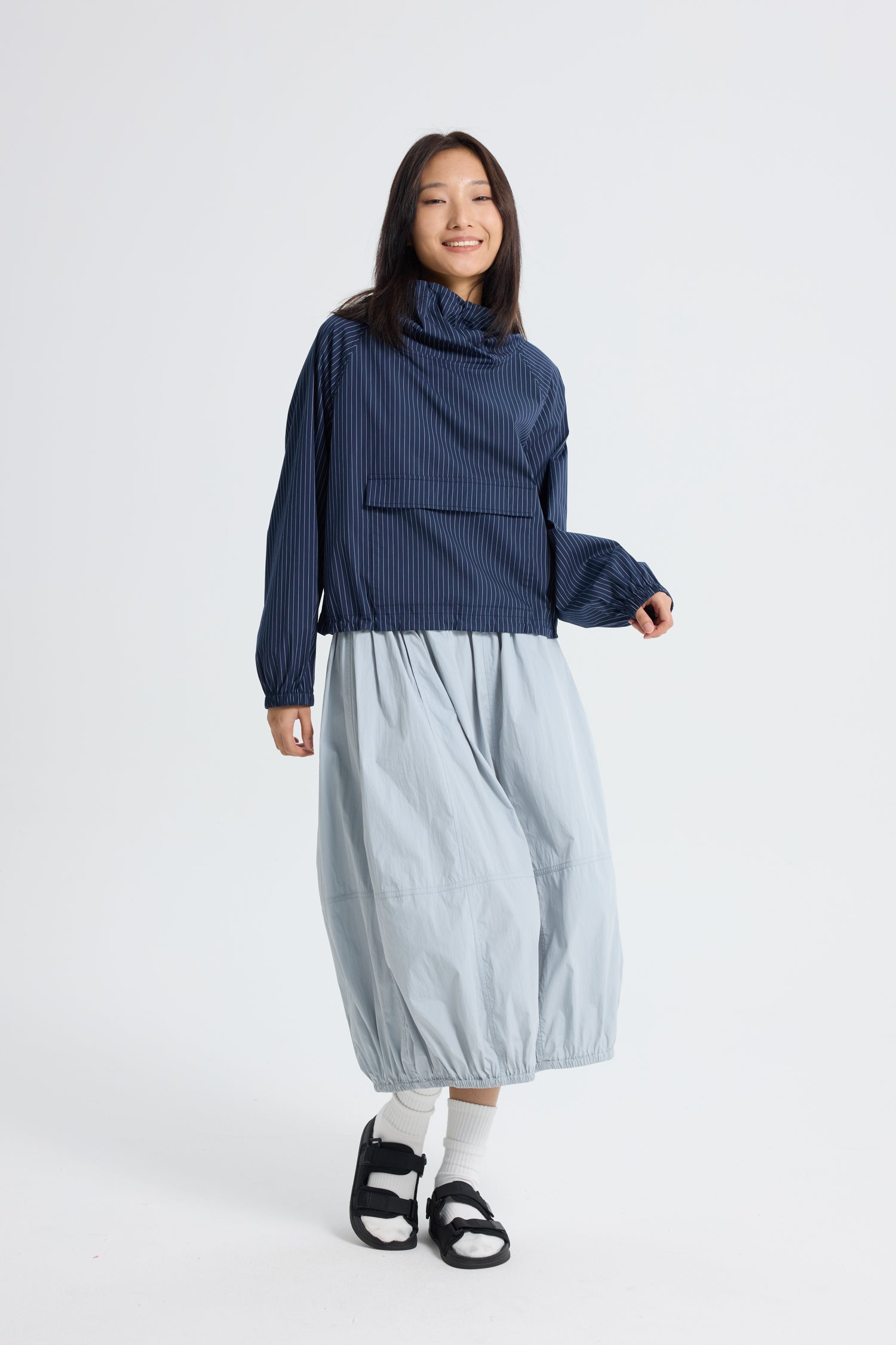 Parachute Skirt - Dusty Blue