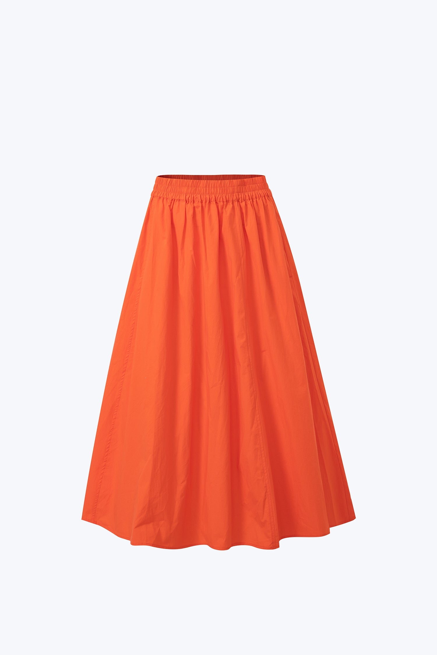 Gathered Skirt - Vermillion