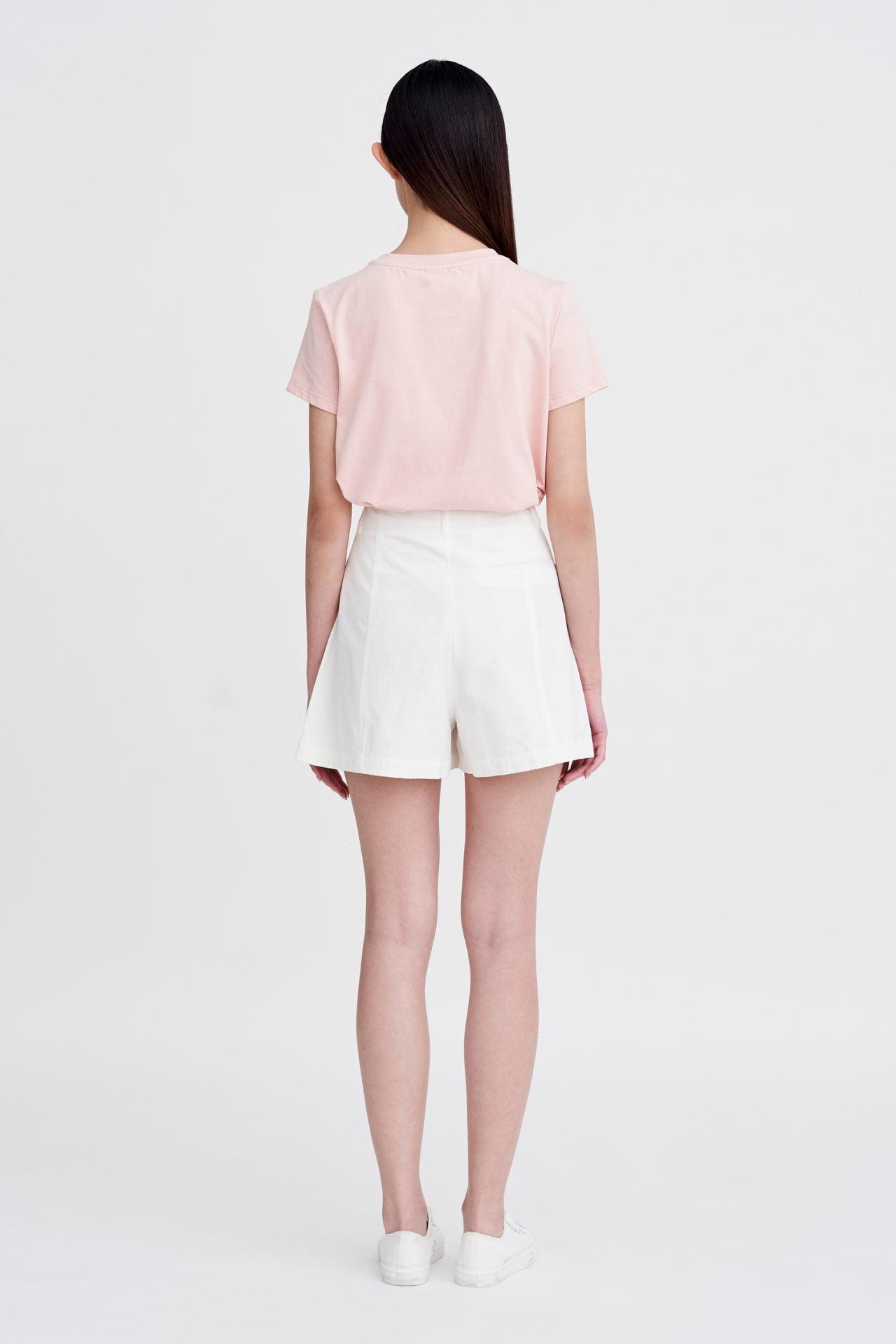 Shoulder Button Tee - Blush